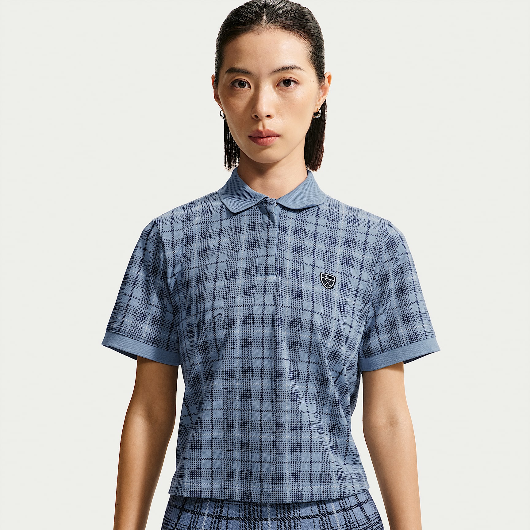 Nike Fairway Fresh 女款 Dri-FIT 格紋高爾夫有領衫