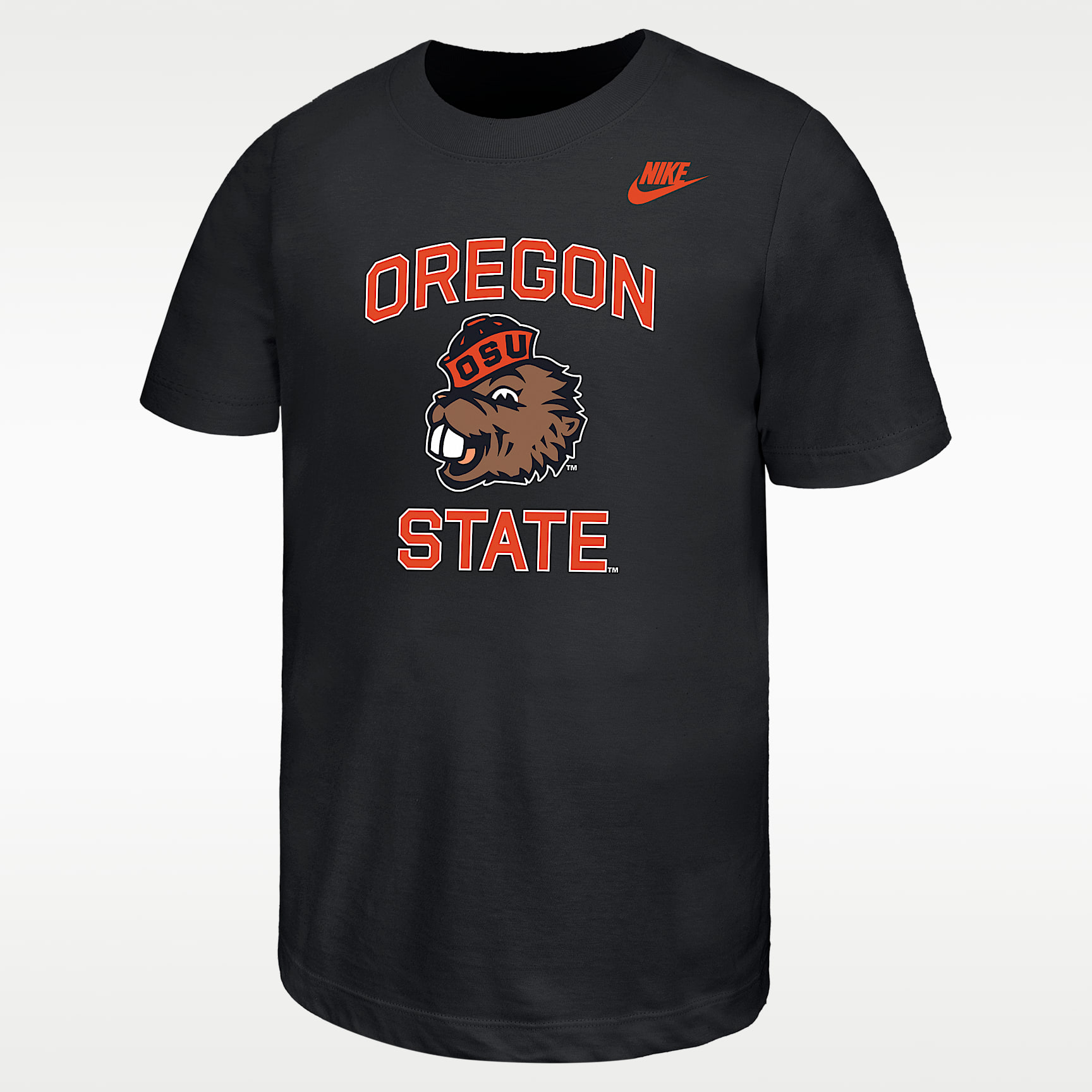 Playera universitaria Nike para niños talla grande Oregon State