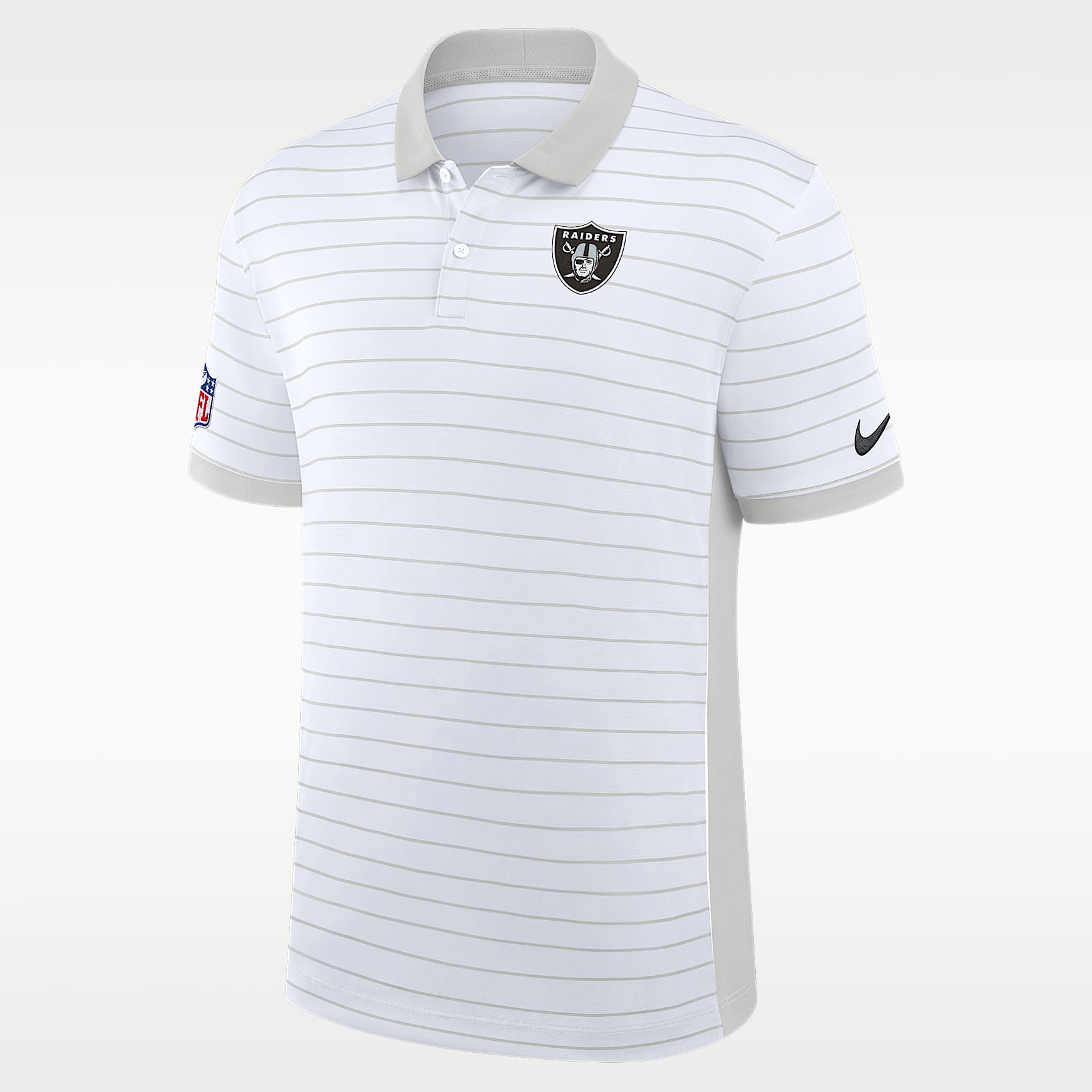 Las Vegas Raiders Sideline Victory Stripe Men's Nike Dri-FIT NFL Polo