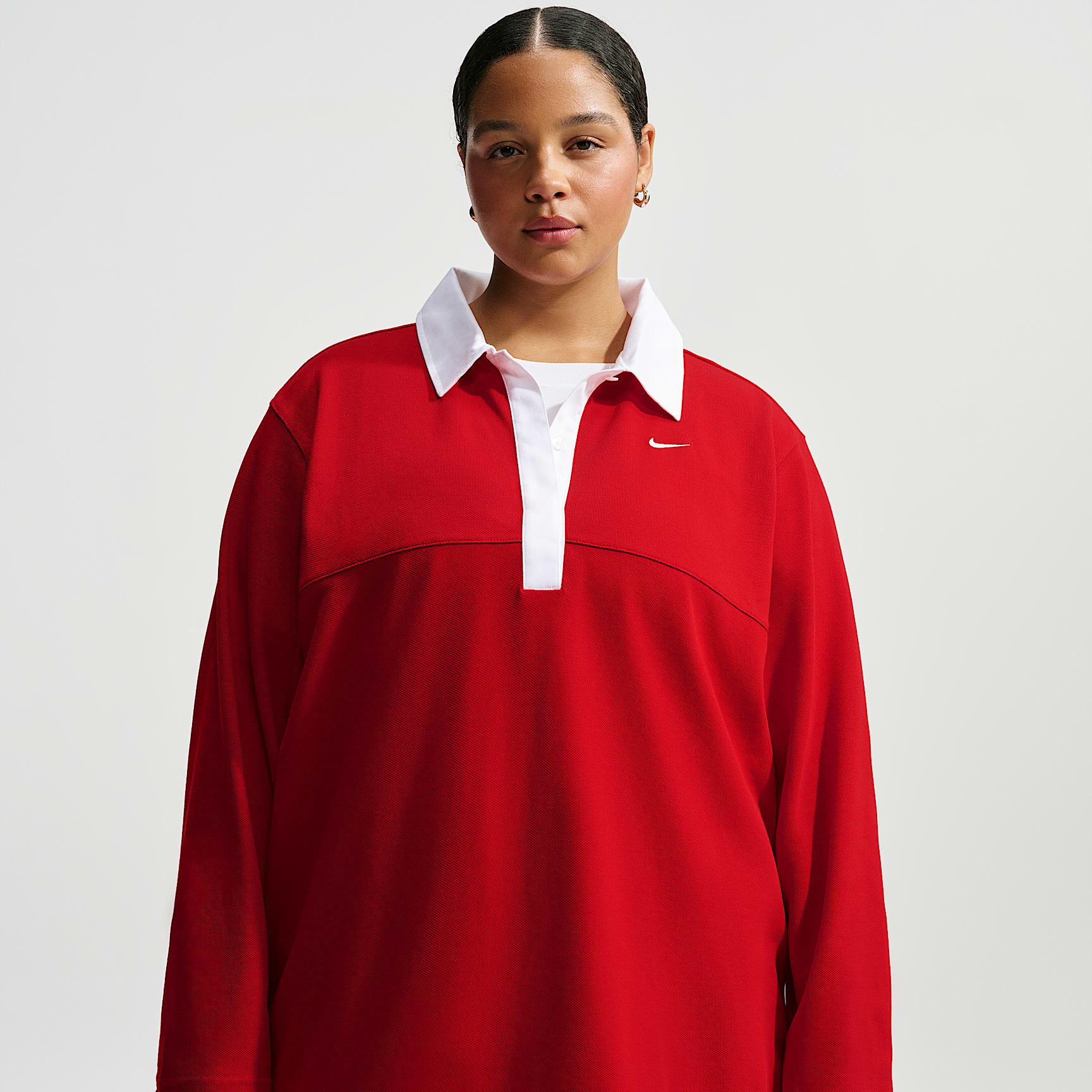 Nike Sportswear Women's Oversized Long-Sleeve Polo (Plus Size)
