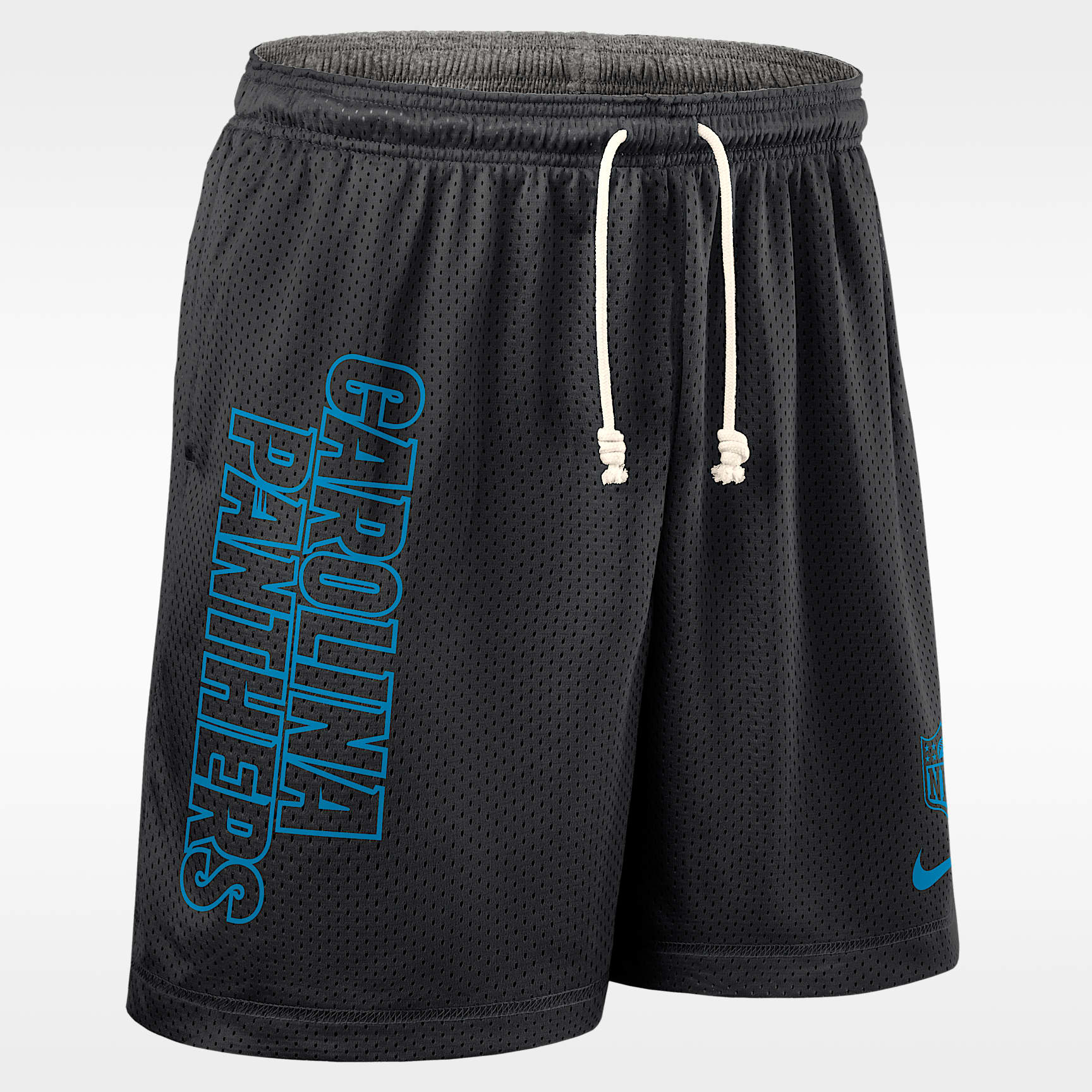 Shorts Nike Dri-FIT de la NFL para hombre Carolina Panthers Sideline Reversible