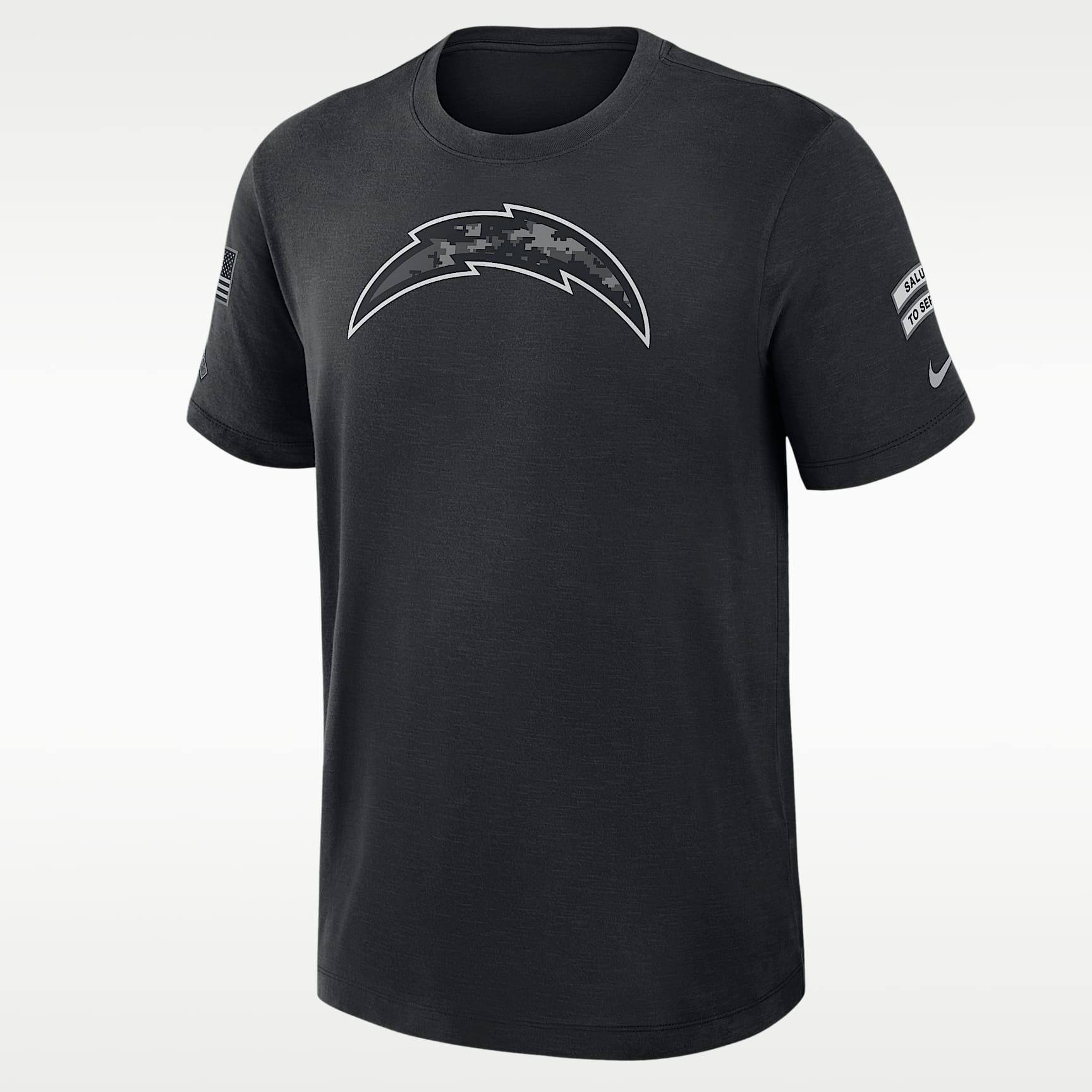Los Angeles Chargers Salute to Service Slub Men's Nike Dri-FIT NFL T-Shirt