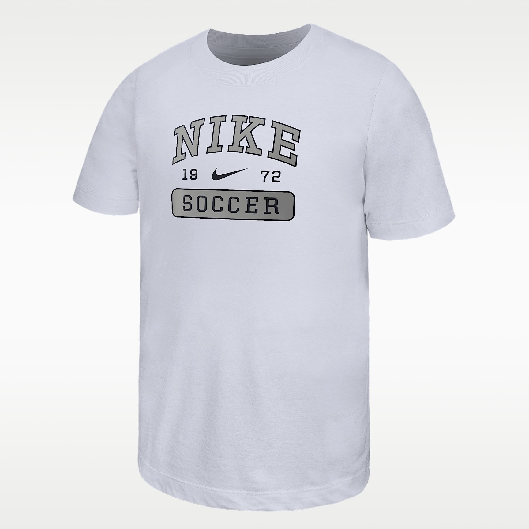 Playera de fútbol para niños talla grande Nike Swoosh