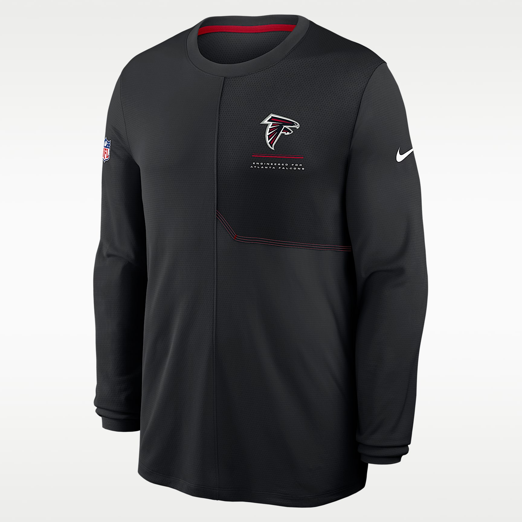 Atlanta Falcons Sideline Coach Men's Nike Dri-FIT NFL Long-Sleeve Top