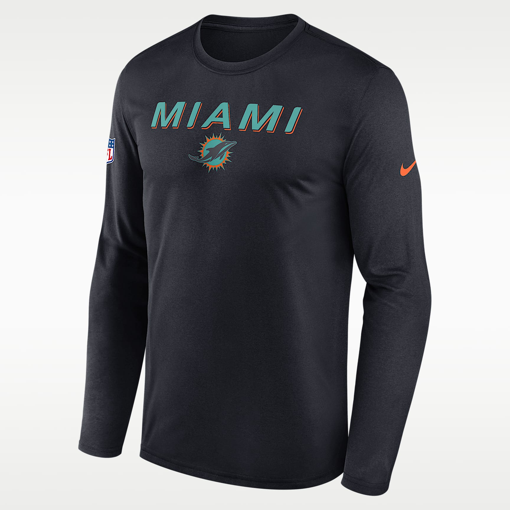 Miami Dolphins Rivalries Collection Sideline Legend Men's Nike Dri-FIT NFL Long-Sleeve T-Shirt