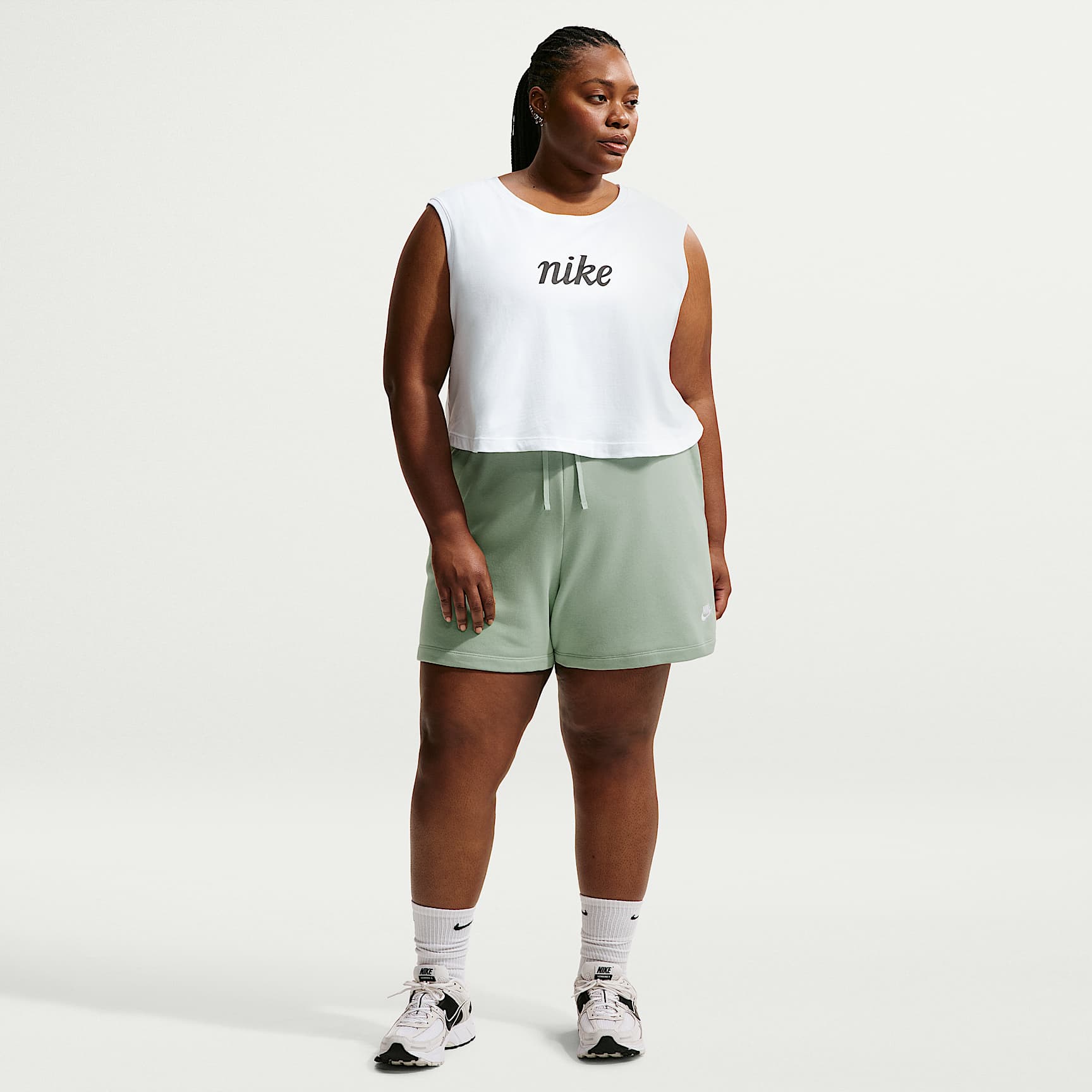 Nike Sportswear Club Fleece Women's Mid-Rise Shorts (Plus Size)