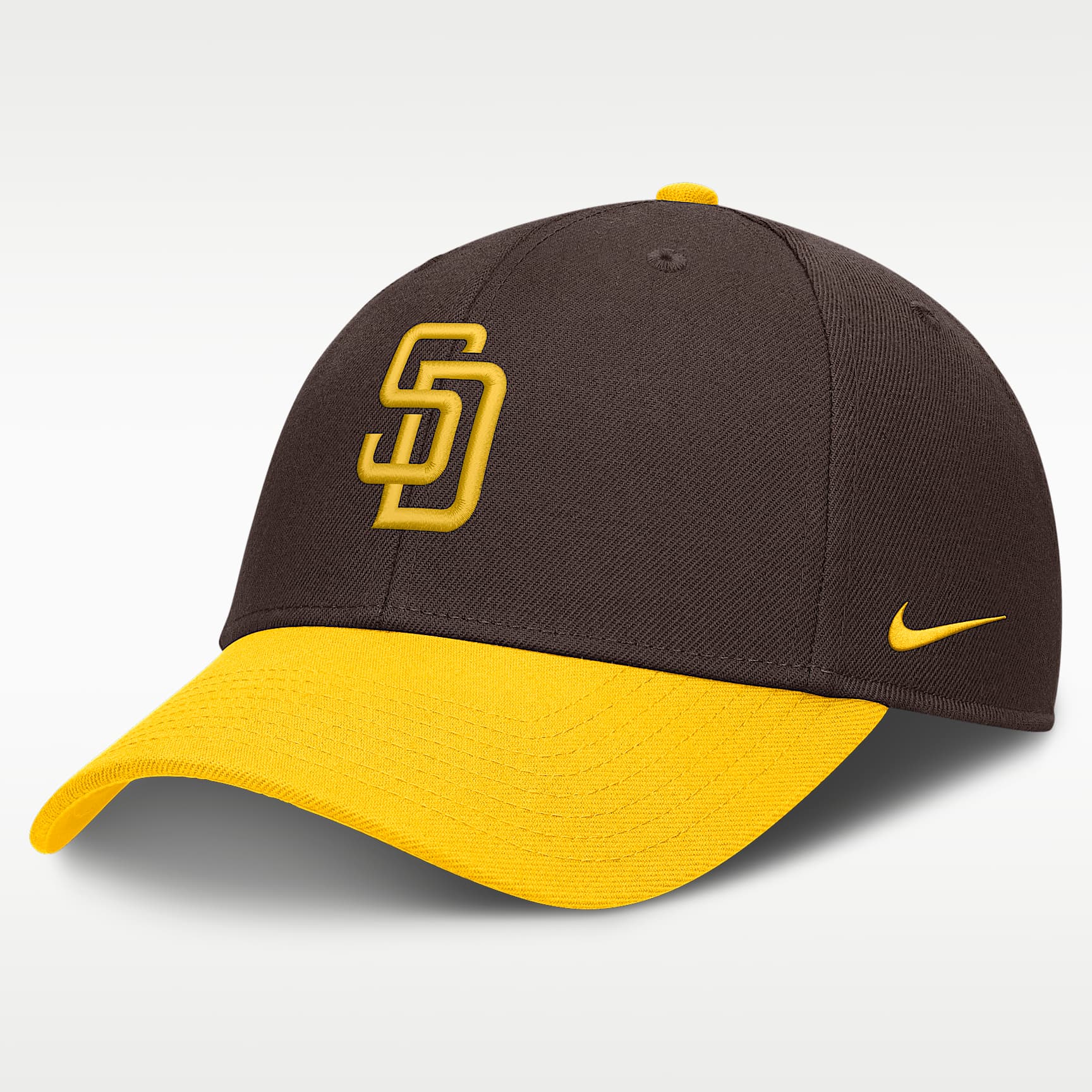 Gorra con broche a presión Nike de la MLB Evergreen para hombre San Diego Padres