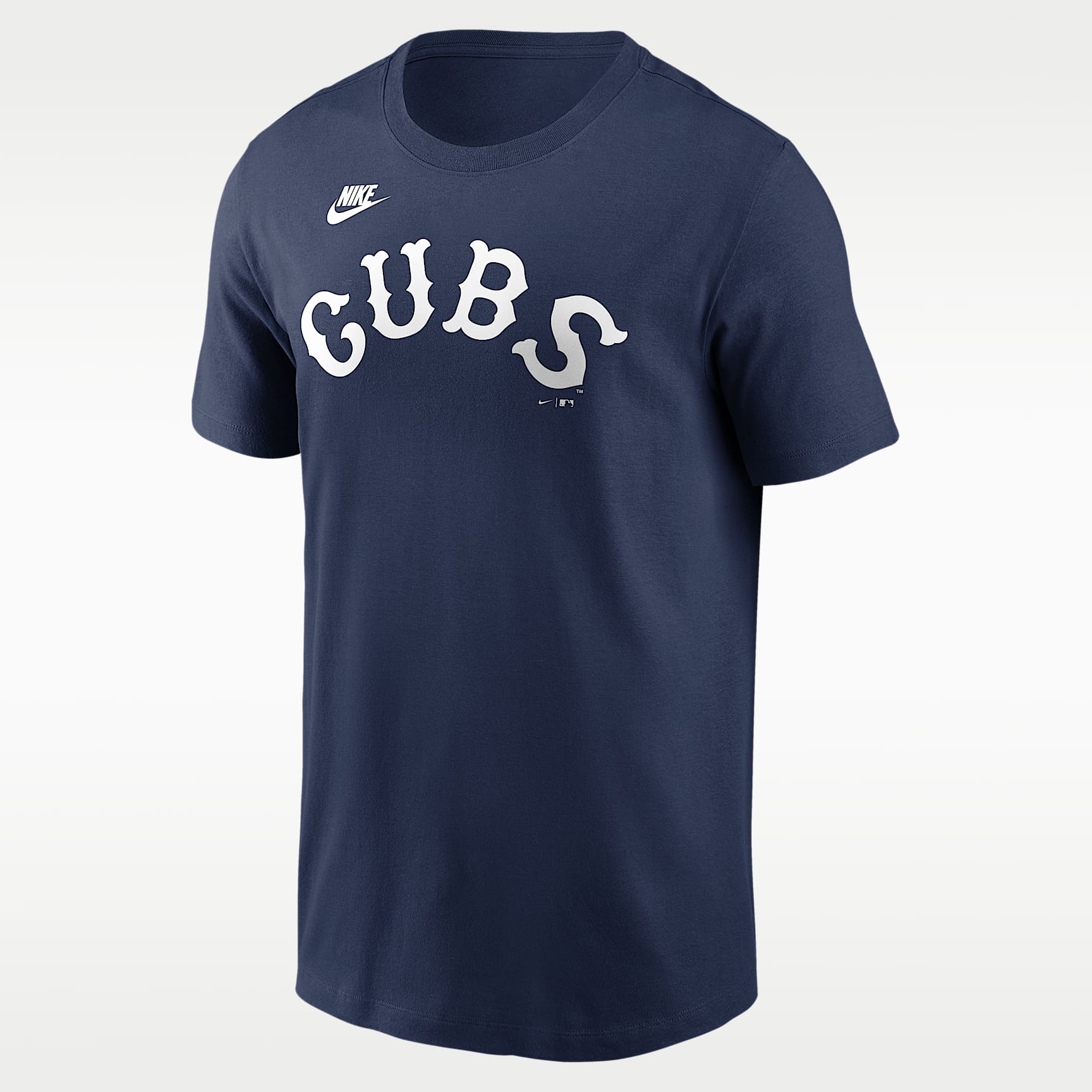 Playera Nike de la MLB para hombre Chicago Cubs Cooperstown Wordmark