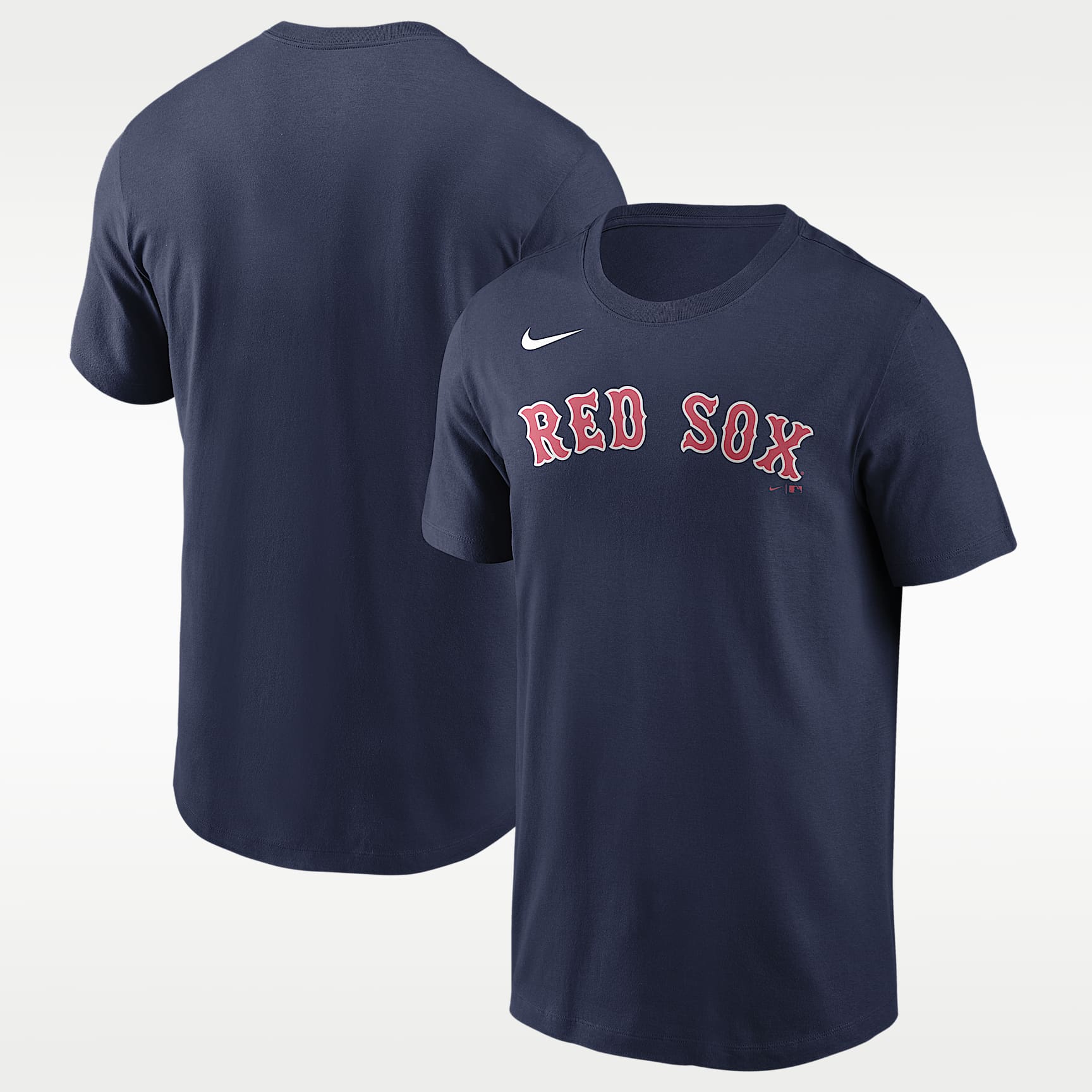 Playera marca denominativa Nike de la MLB de algodón para hombre Boston Red Sox
