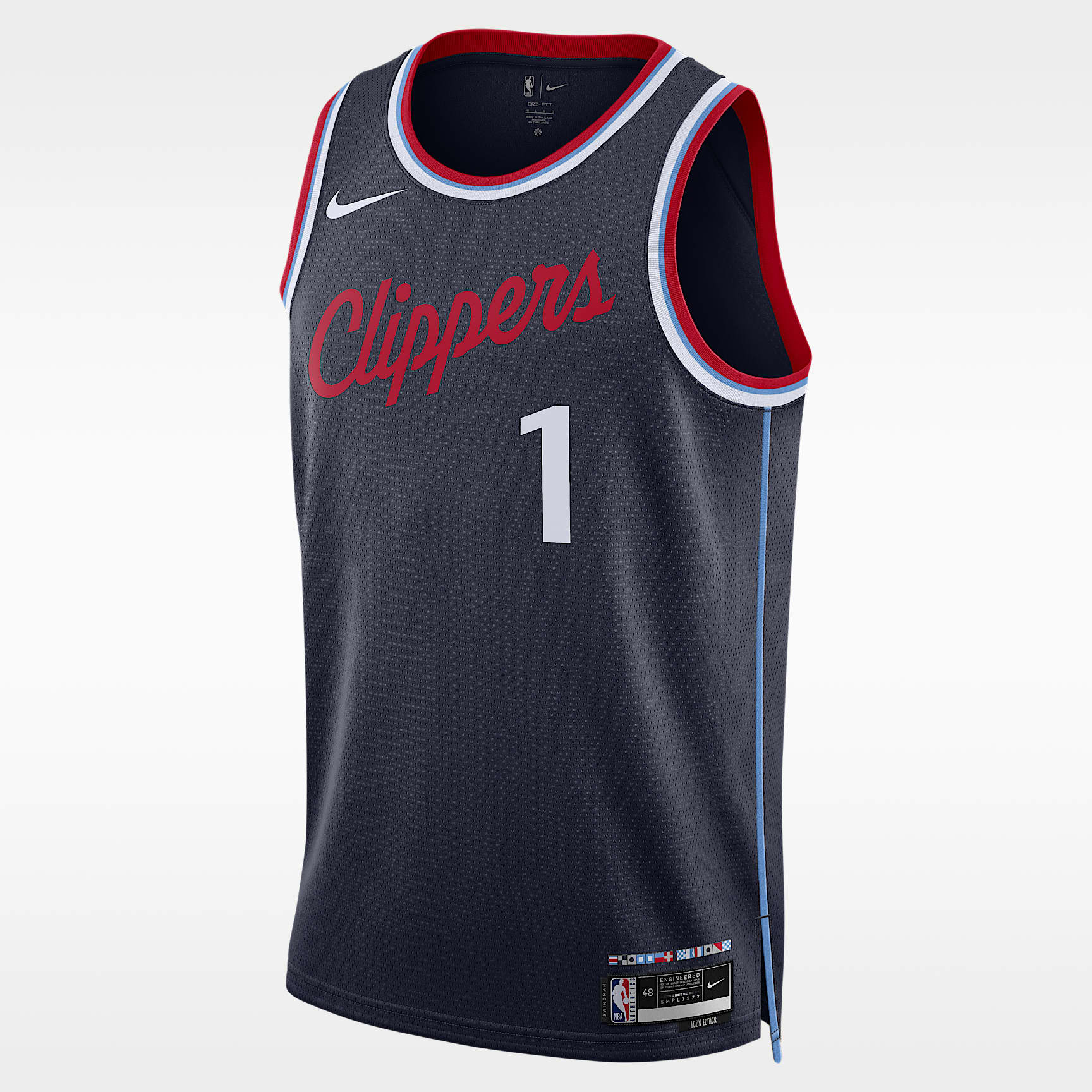 Jersey Nike Dri-FIT de la NBA para hombre James Harden LA Clippers Swingman Icon Edition