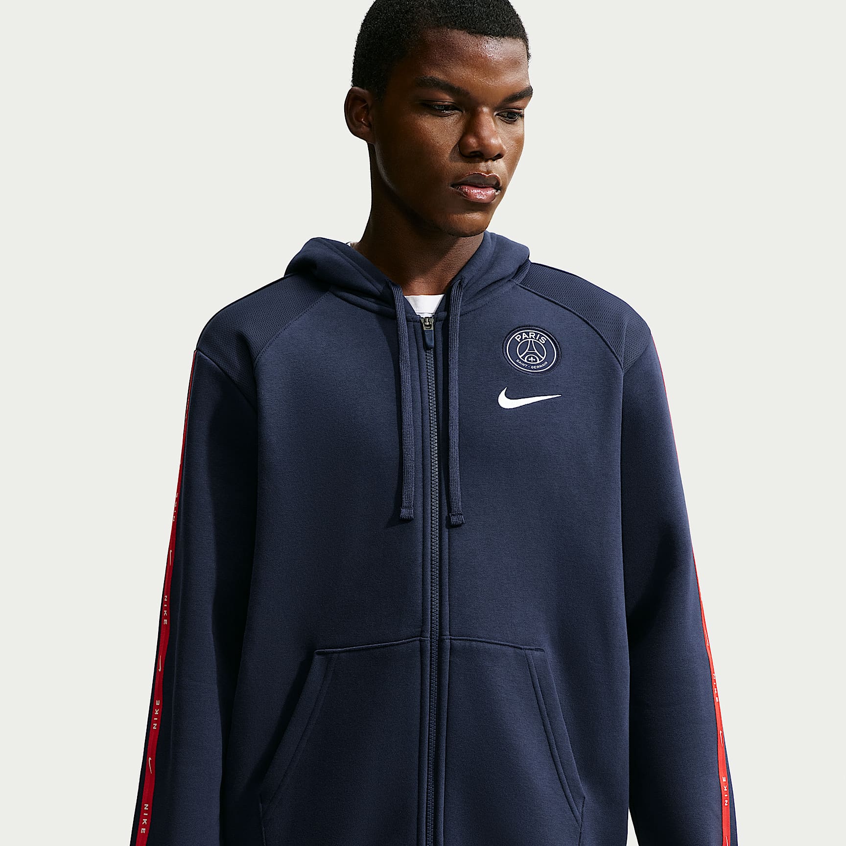 Paris Saint-Germain City Side Men's Nike Soccer Full-Zip Fleece Hoodie