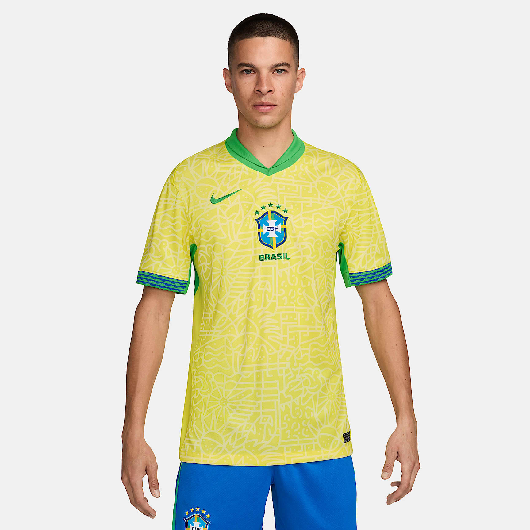 Jersey de fútbol Nike Dri-FIT replica de Brasil local 2024 Stadium para hombre