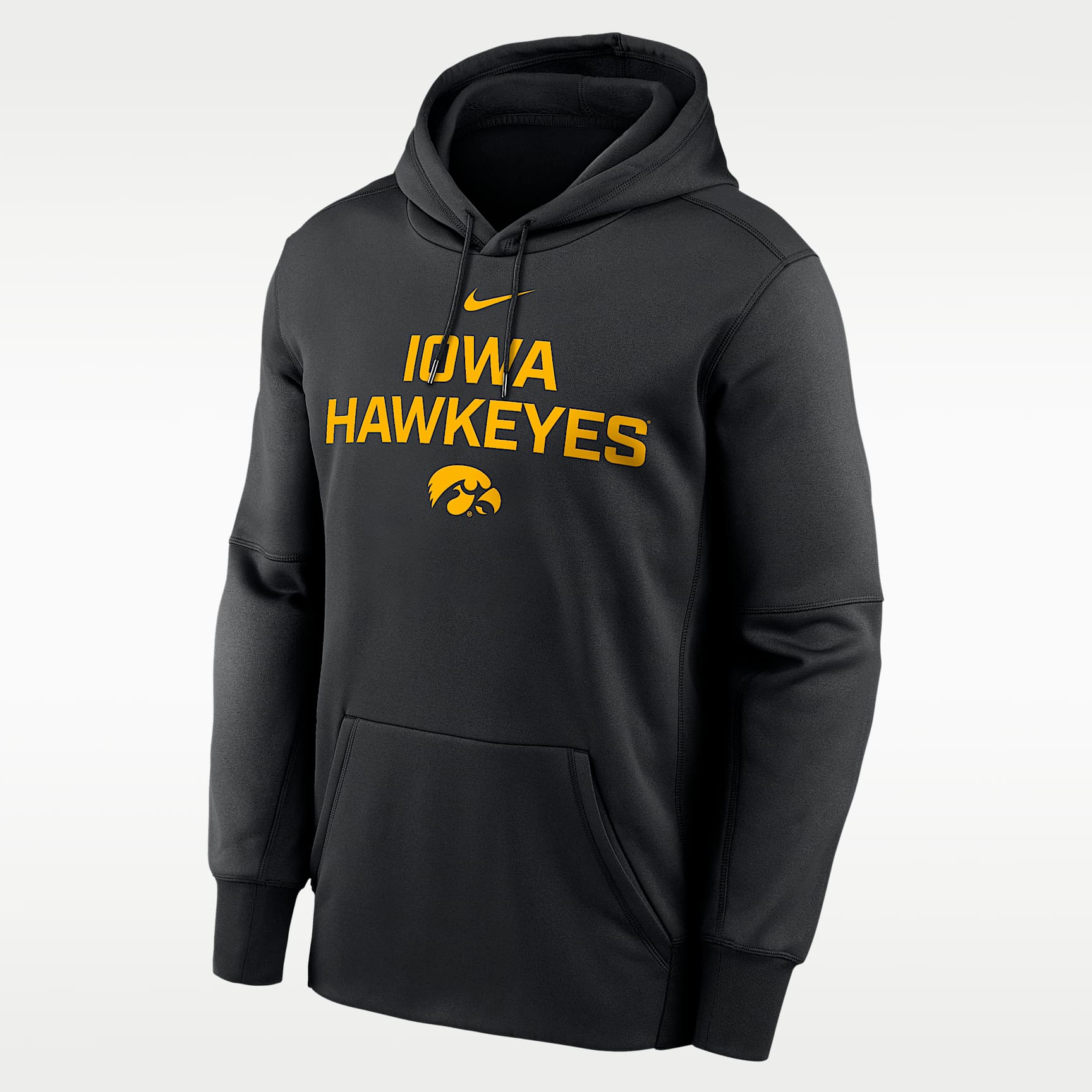 Iowa Team Stacked Men’s Nike Therma College Pullover Hoodie