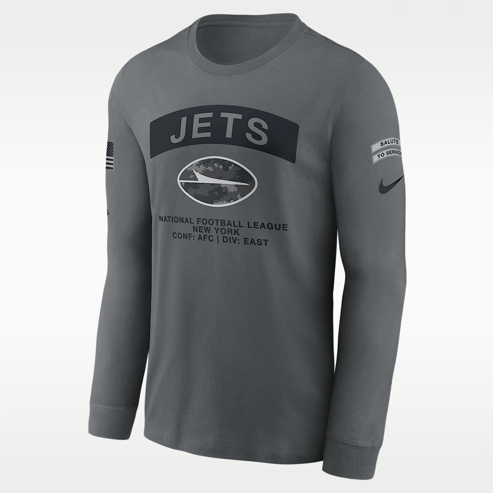 New York Jets Salute to Service Men's Nike NFL Long-Sleeve T-Shirt