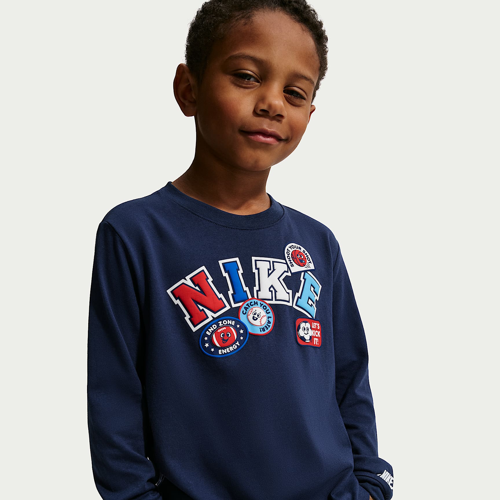 Nike Little Kids' Graphic Long-Sleeve T-Shirt