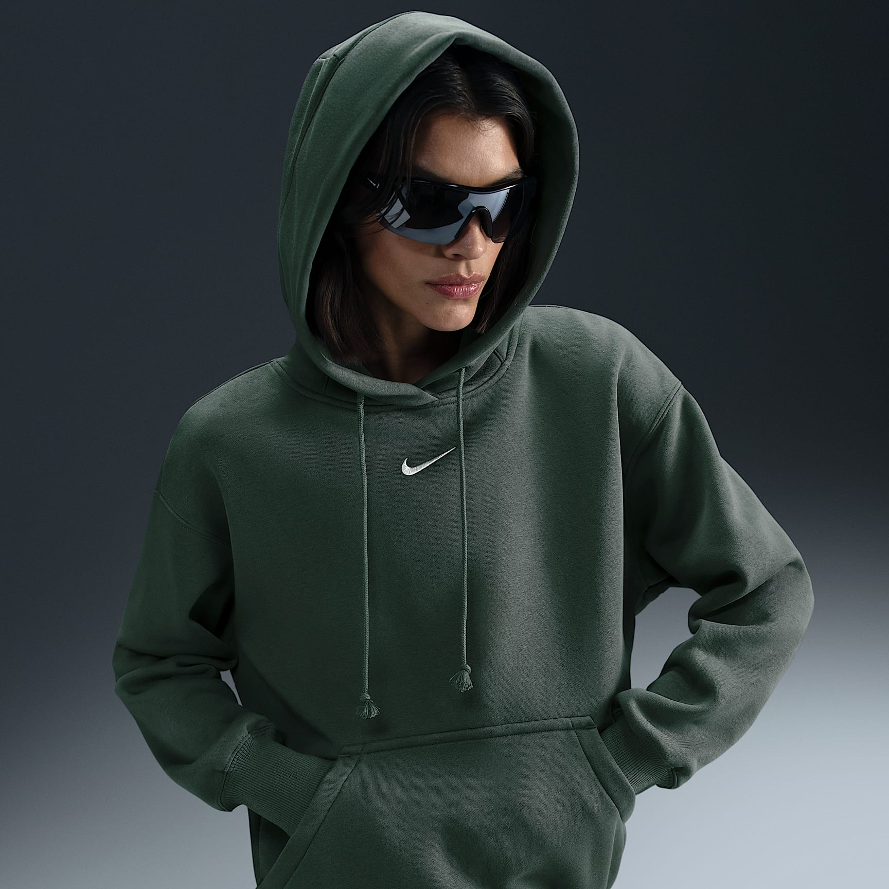 Sudadera con gorro sin cierre oversized para mujer Nike Sportswear Phoenix Fleece