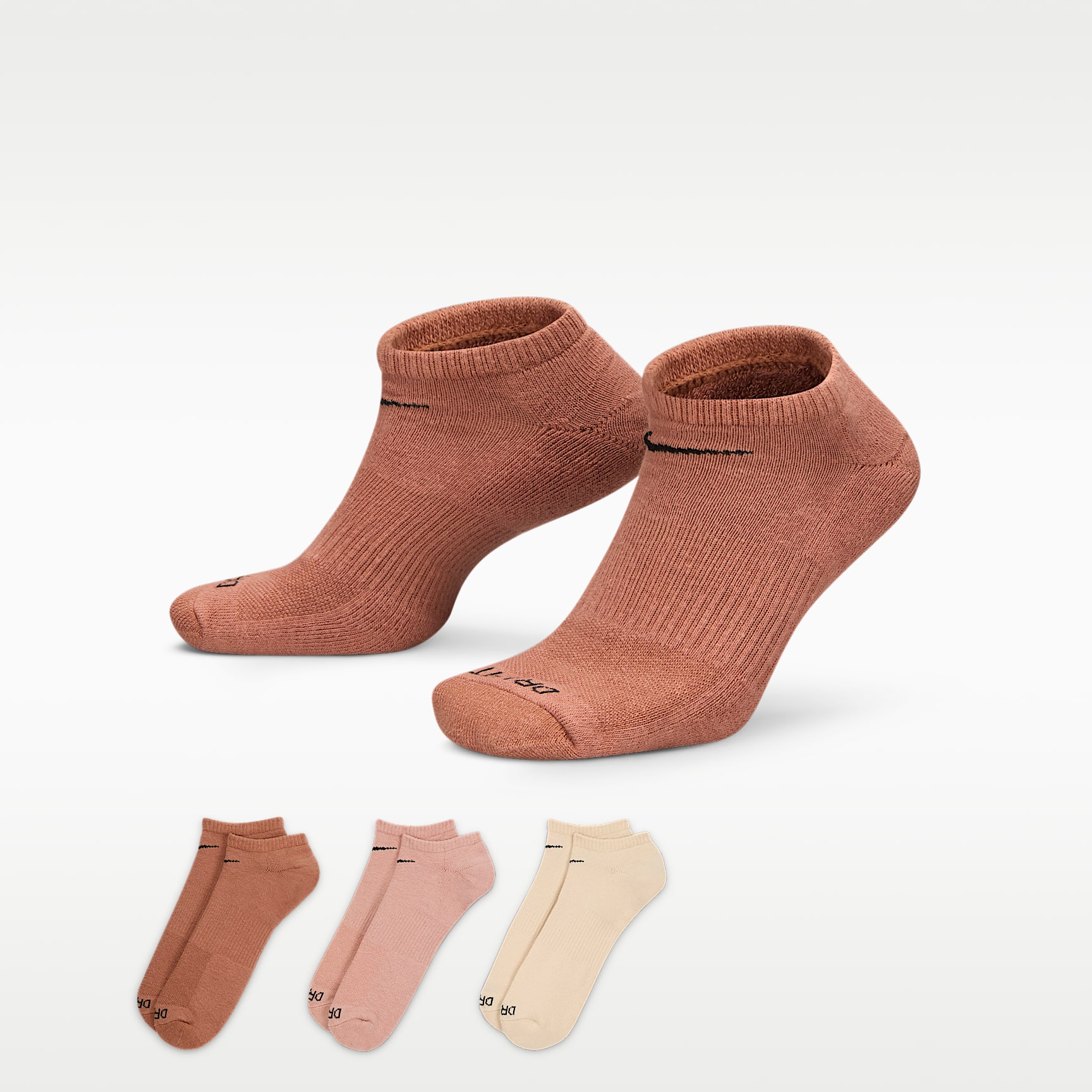 Nike Everyday Plus Cushion Training No-Show Socks (3 Pairs)