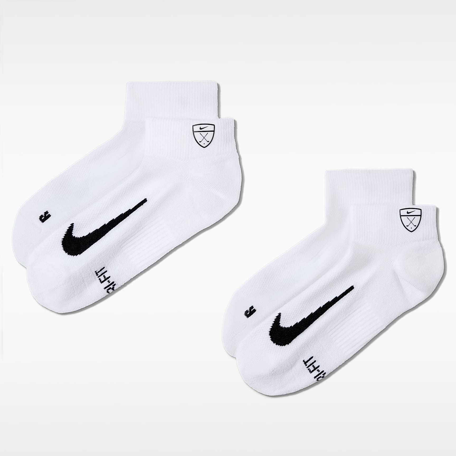 Nike Multiplier Low Golf Quarter Socks (2 Pairs)