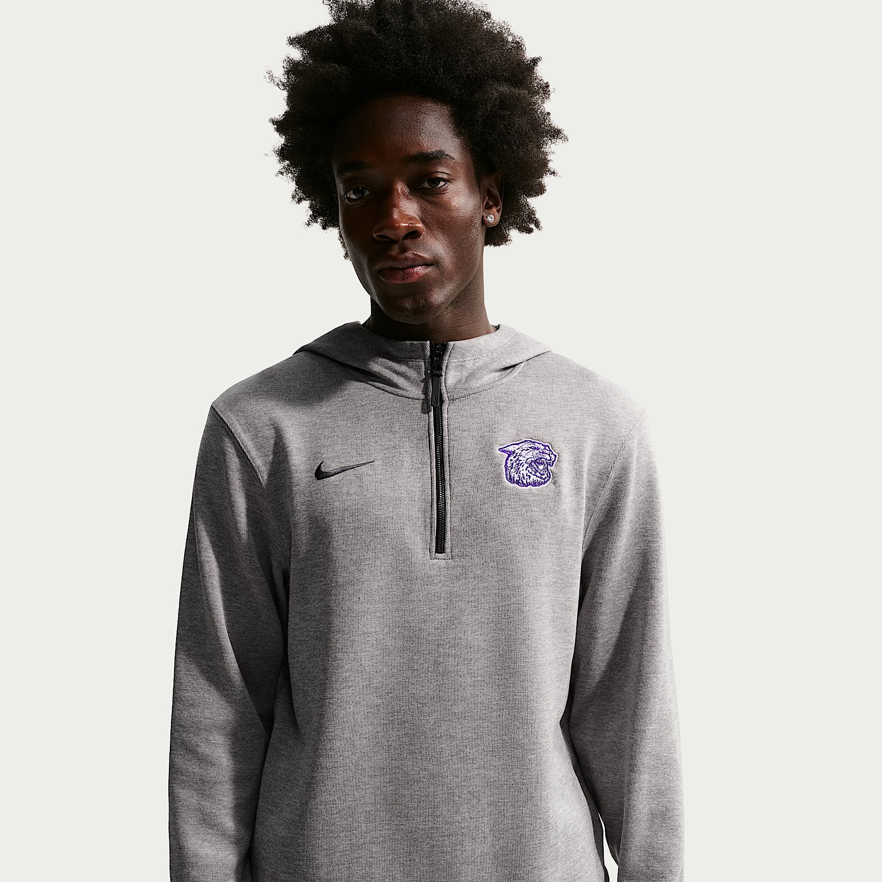 Kansas State Wildcats Nike NCAA Men's Basketball Coaches' Pullover Hoodie