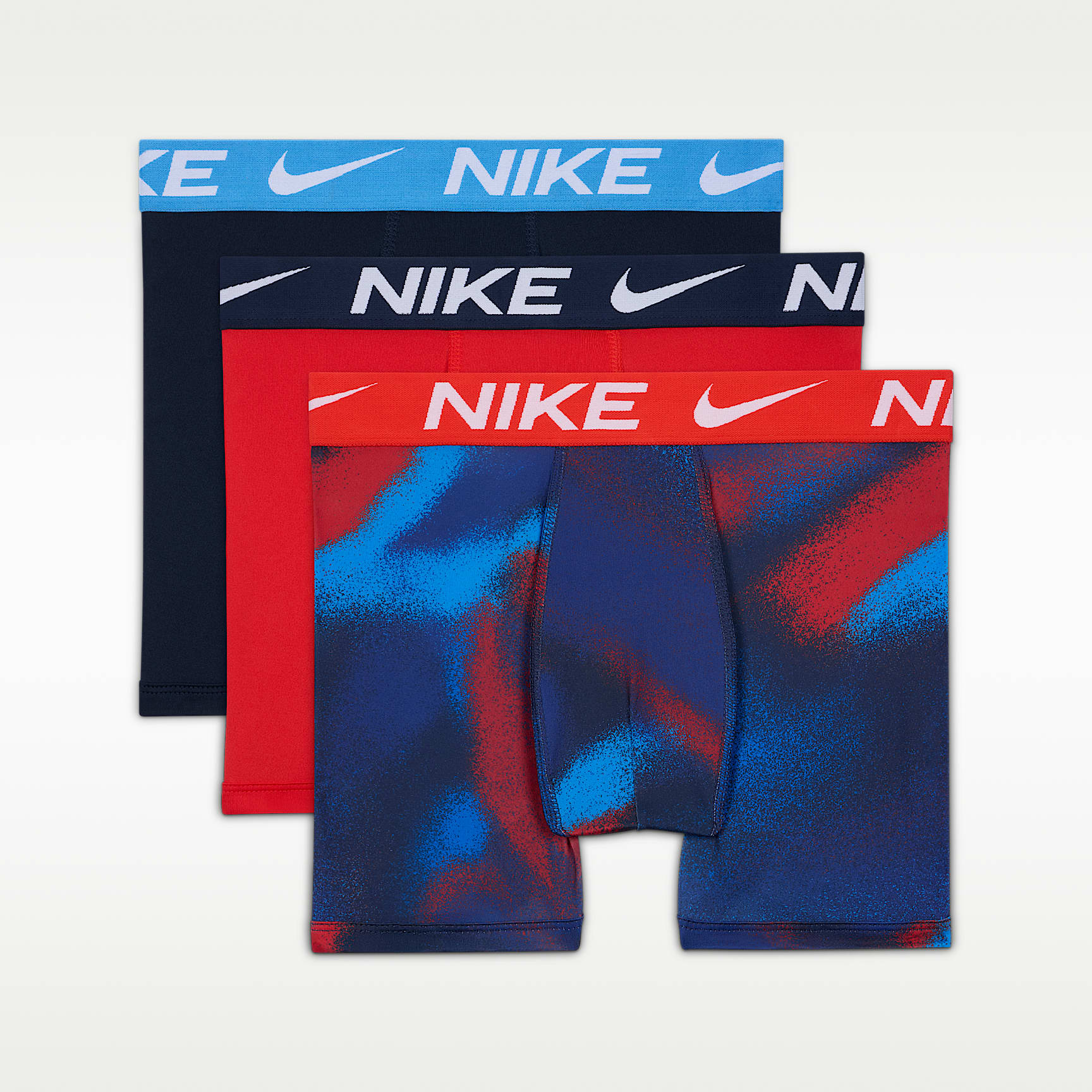 Ropa interior estampada para niños talla grande (paquete de 3) Nike Dri-FIT Essentials