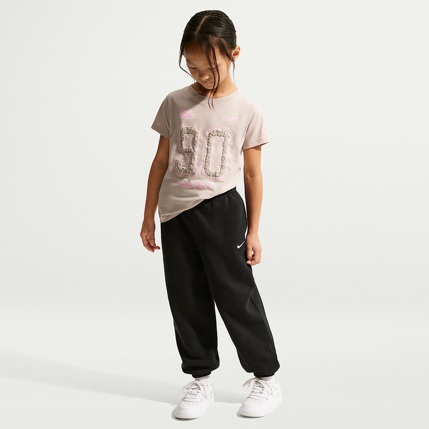 Nike Sportswear Little Kids' Studio Fleece Loose Pants