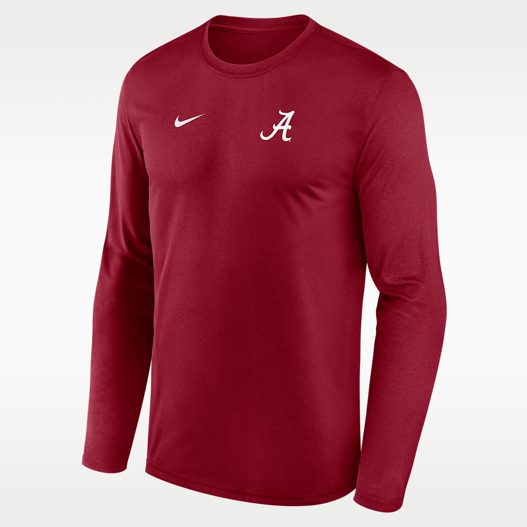 Alabama Sideline Legend Small Logo Men's Nike Dri-FIT College Long-Sleeve T-Shirt