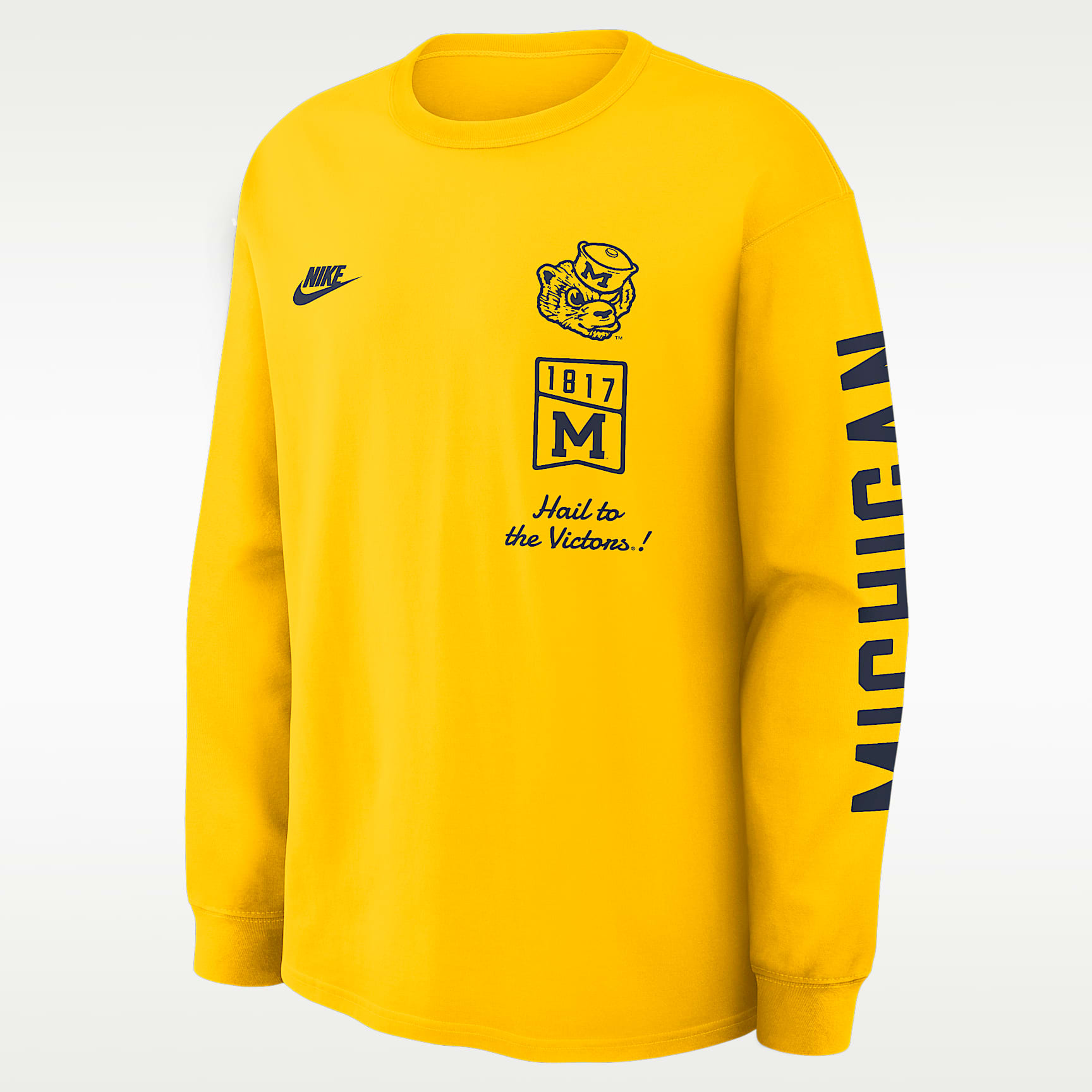 Michigan Legacy Men's Nike College Long-Sleeve T-Shirt