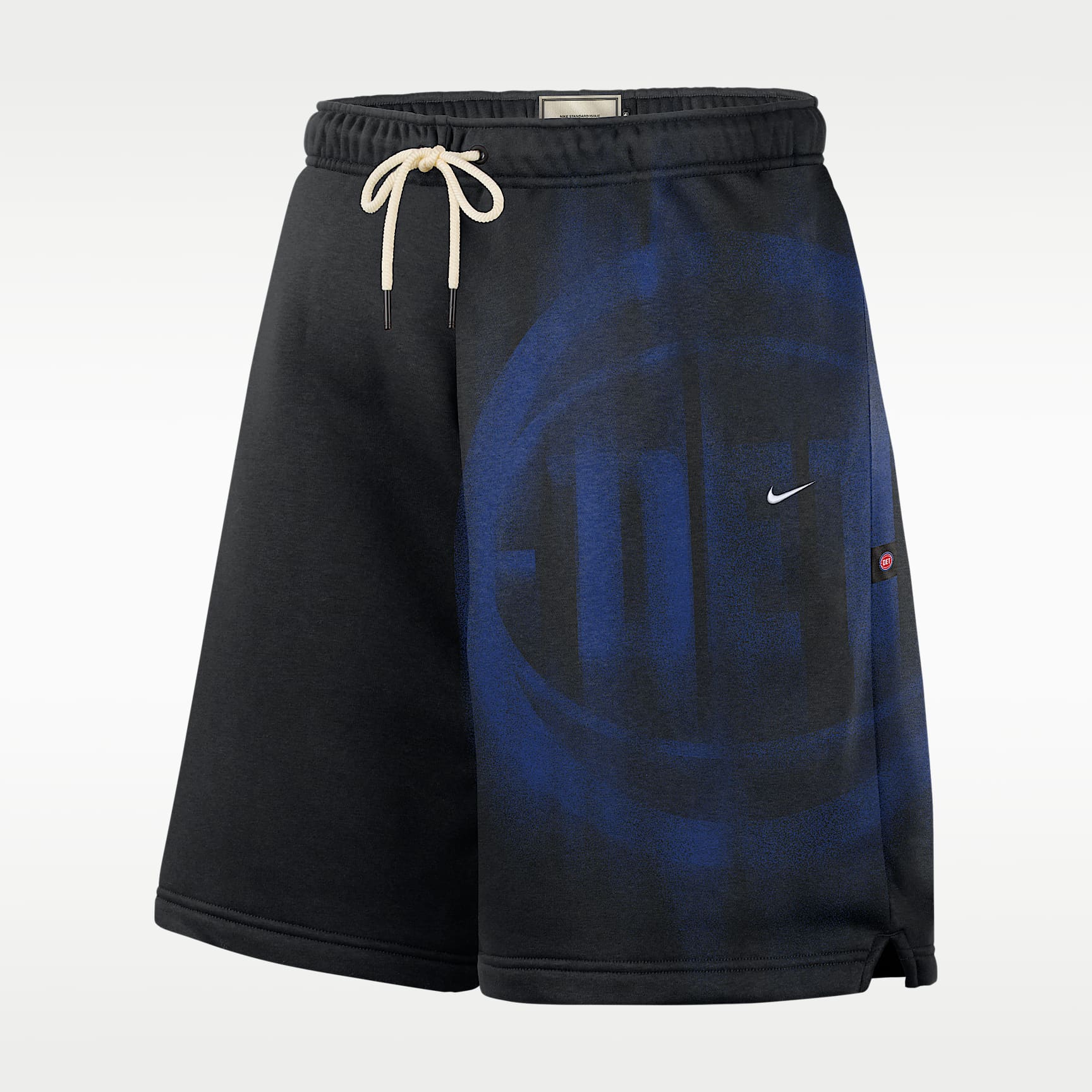 Shorts de básquetbol de tejido Fleece para hombre Detroit Pistons Standard Issue