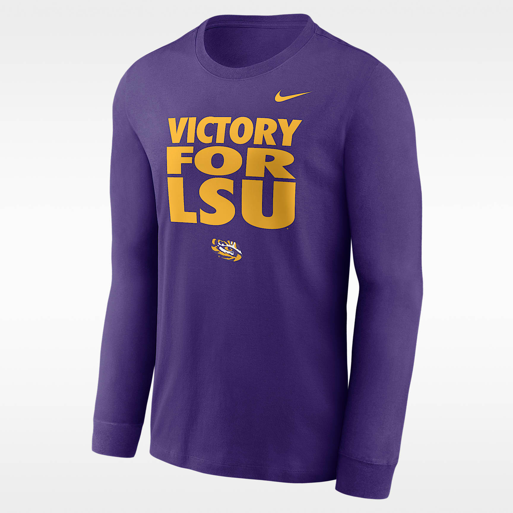 LSU Sideline Slogan Men's Nike Dri-FIT College Long-Sleeve T-Shirt