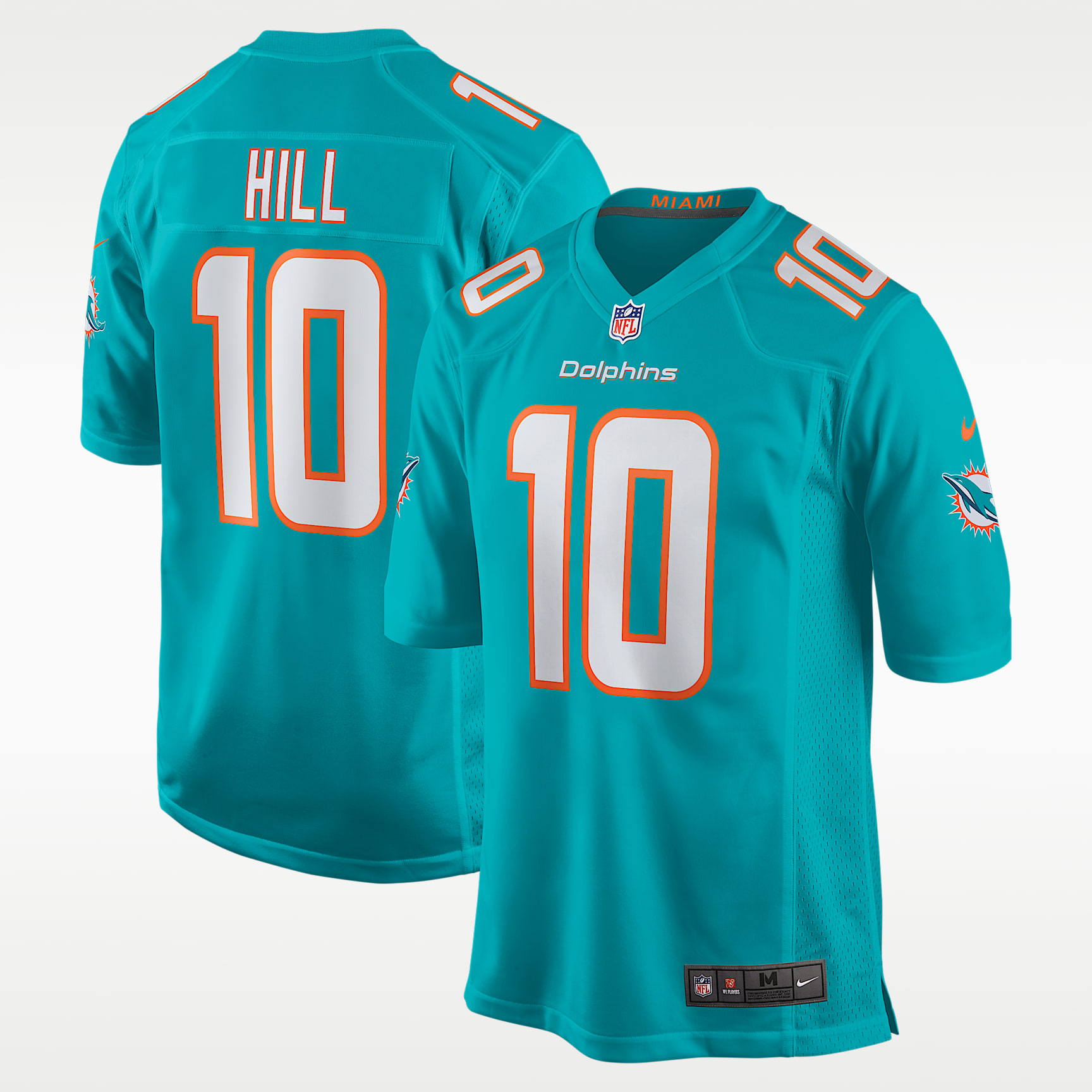 Maillot de football américain NFL Miami Dolphins (Tyreek Hill) pour homme