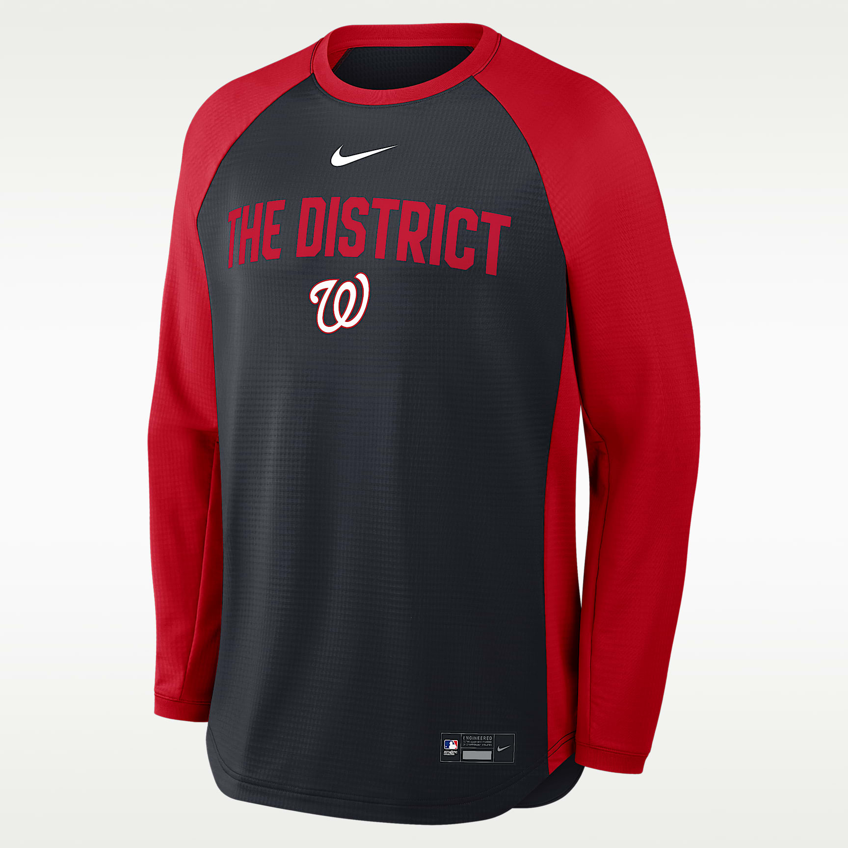 Washington Nationals Authentic Collection Men's Nike Dri-FIT Pullover Crew