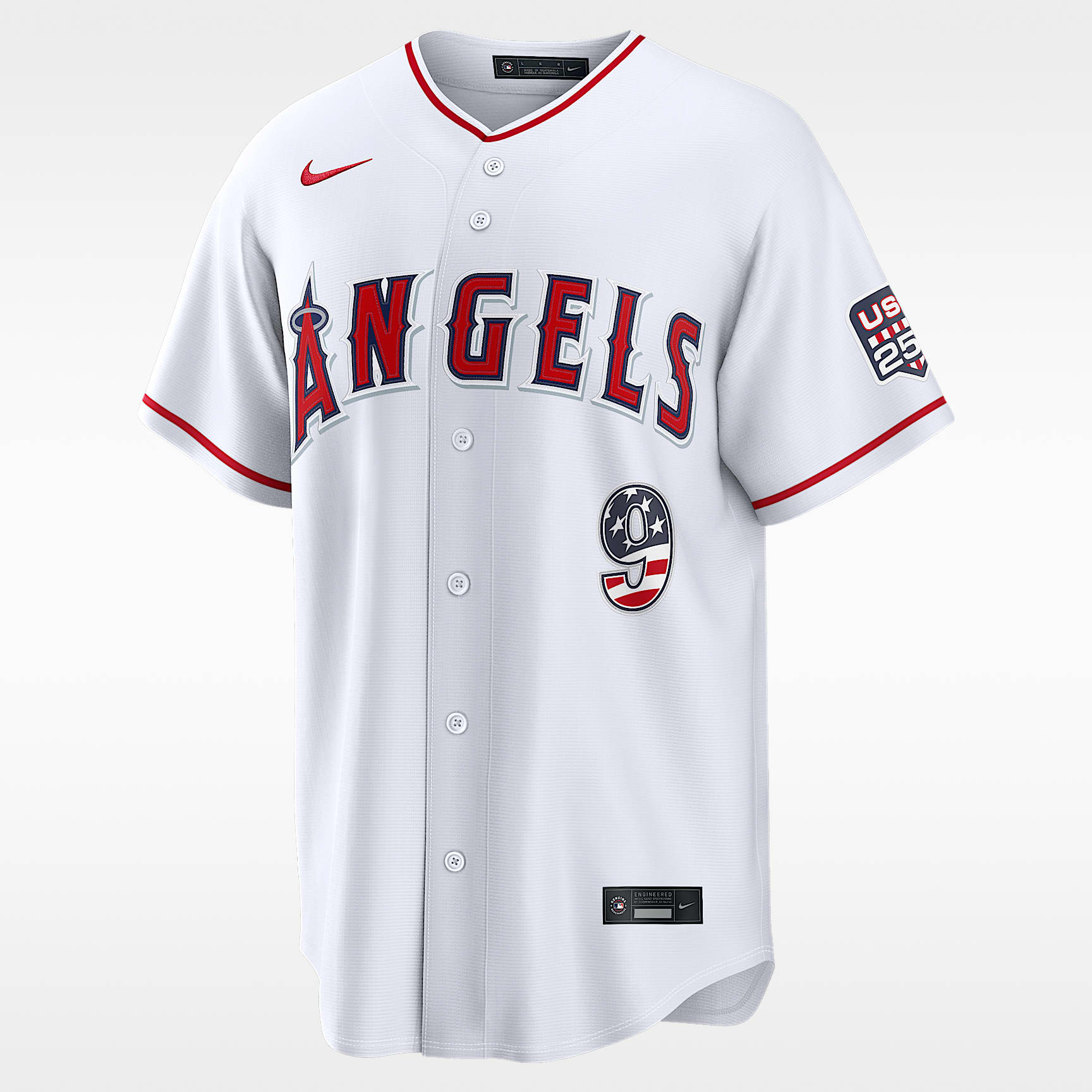 Zach Neto Los Angeles Angels USA 250 Men's Nike MLB Stadium Jersey