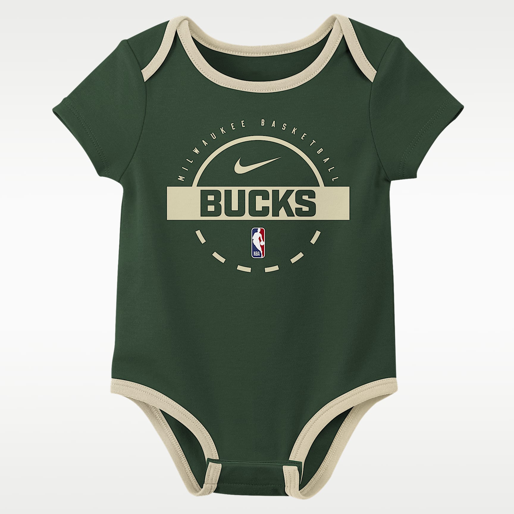 Milwaukee Bucks Baby Nike NBA Bodysuit Set (2-Pack)