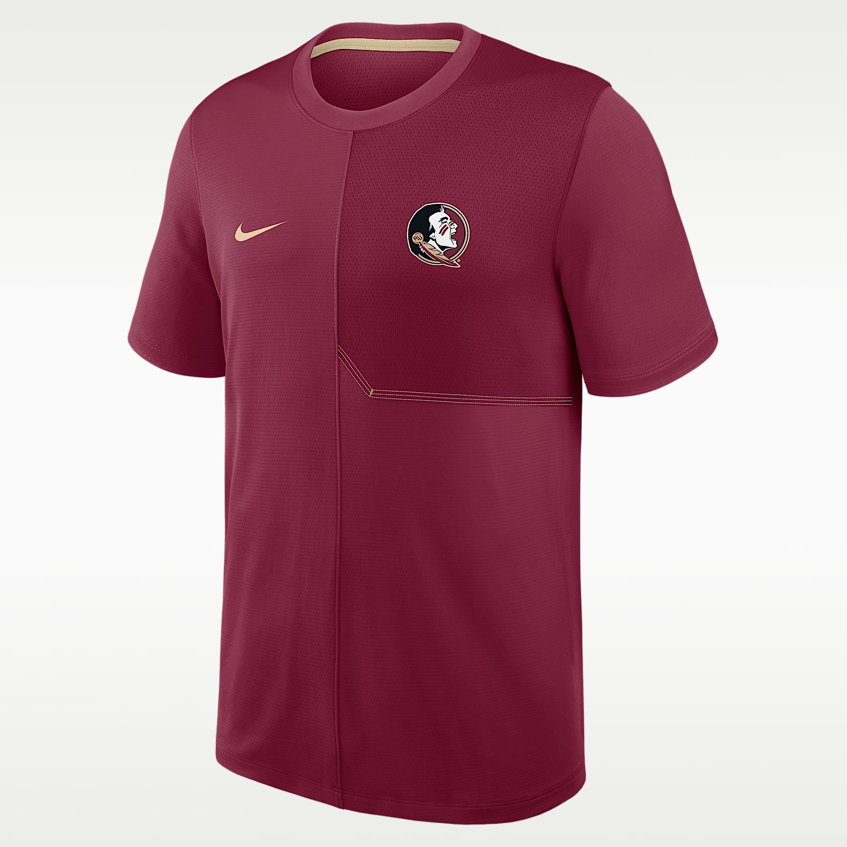 Florida State Sideline Coach Men's Nike Dri-FIT College Top