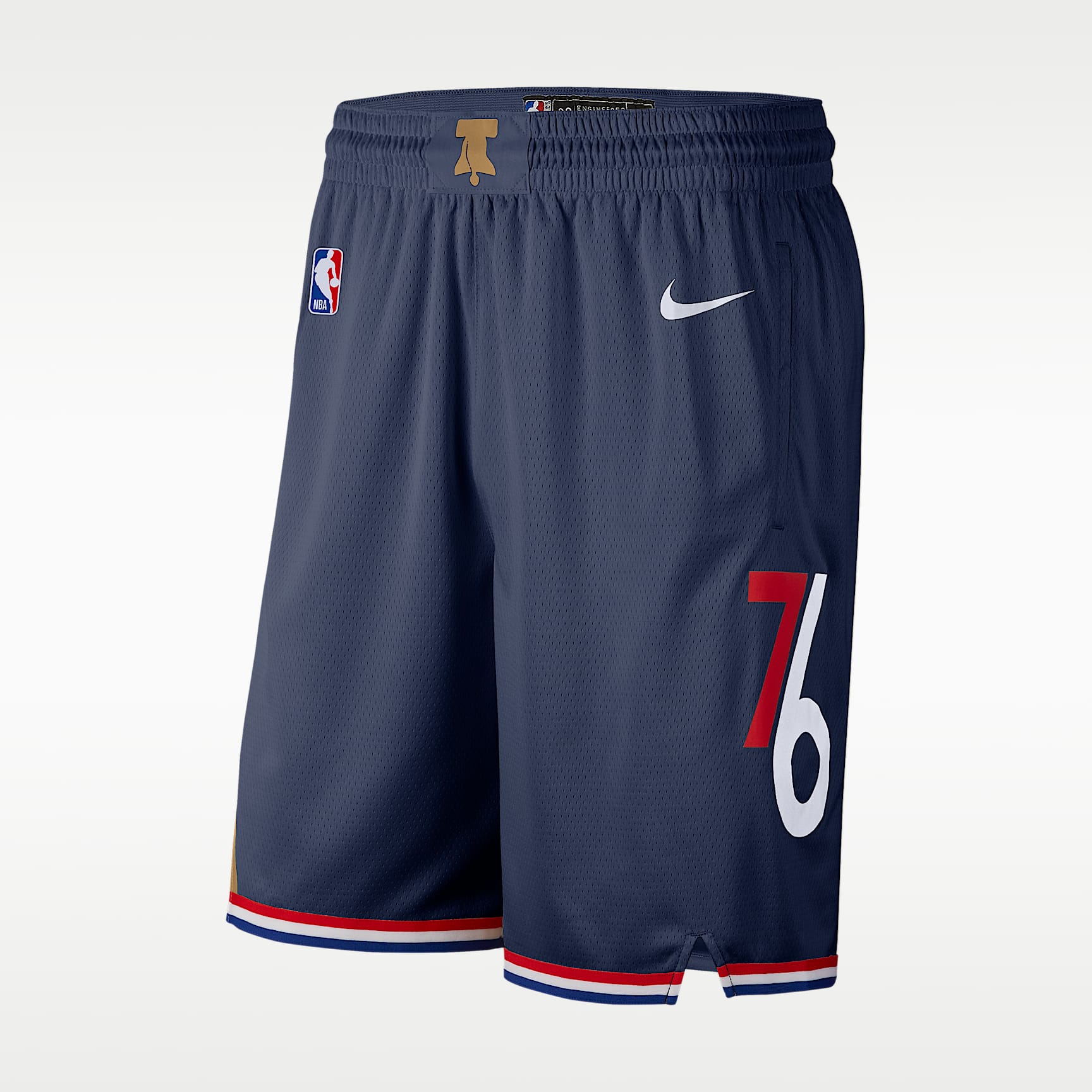 Shorts de alero polivalente de la NBA Nike Dri-FIT para hombre de los Philadelphia 76Ers de la colección City Edition