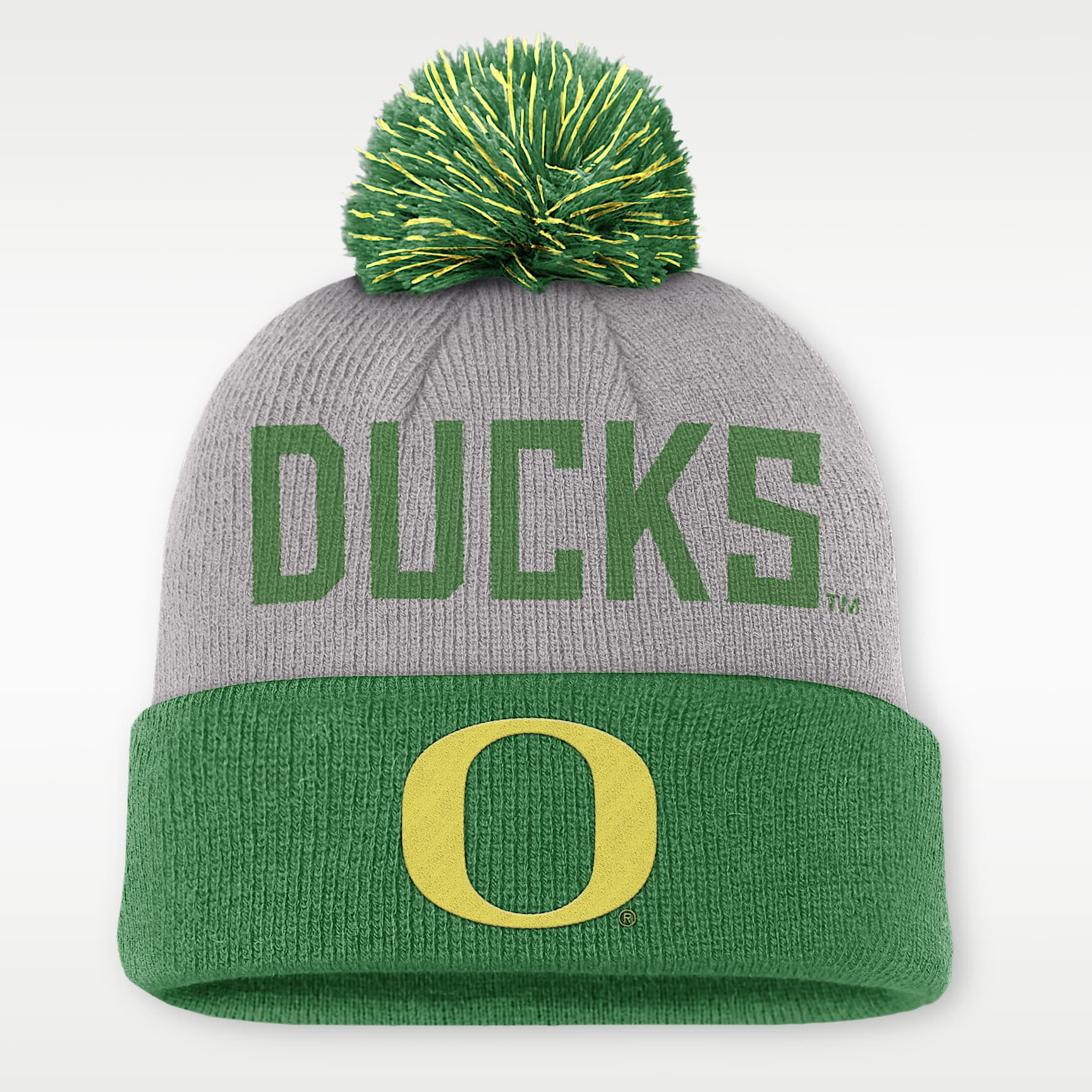 Oregon Primetime Peak Men's Nike College Cuffed Pom Beanie