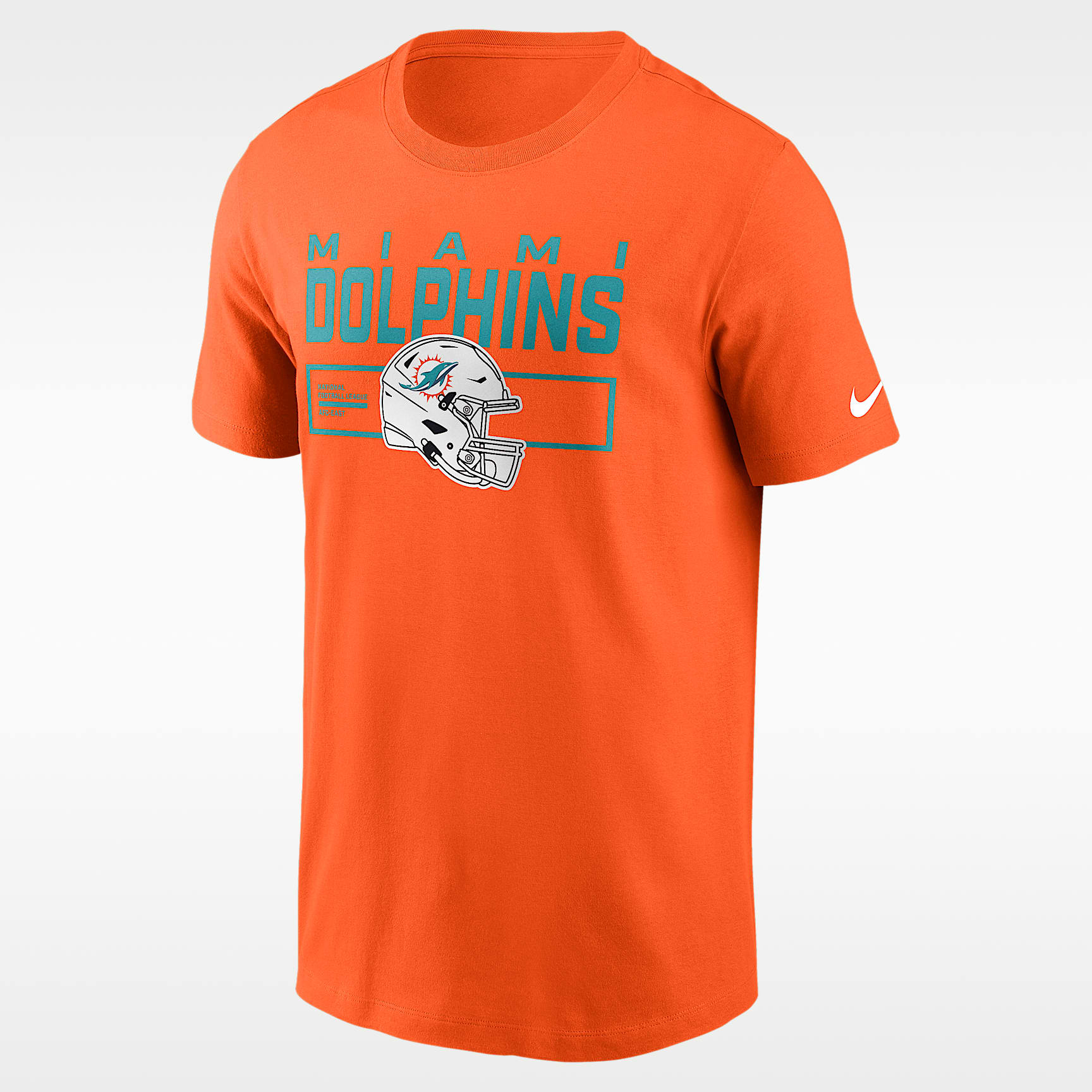 Playera Nike de la NFL para hombre Miami Dolphins Helmet Essential
