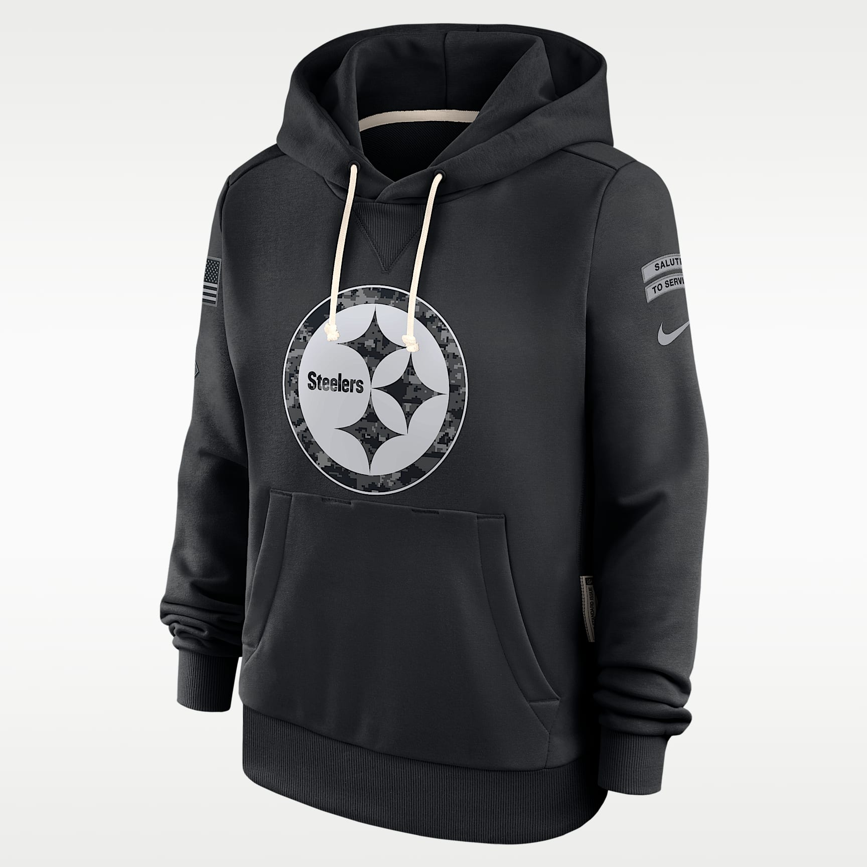 Pittsburgh Steelers Salute to Service Sideline Women's Nike Dri-FIT NFL Pullover Hoodie