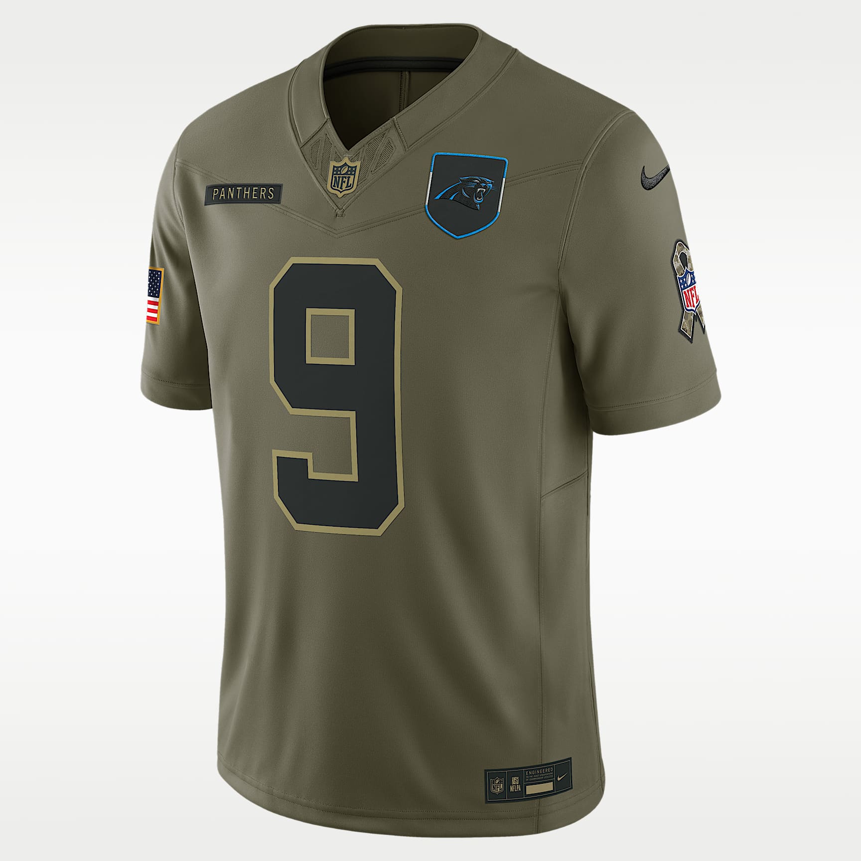 Bryce Young Carolina Panthers Salute to Service Men's Nike Dri-FIT NFL Limited Jersey