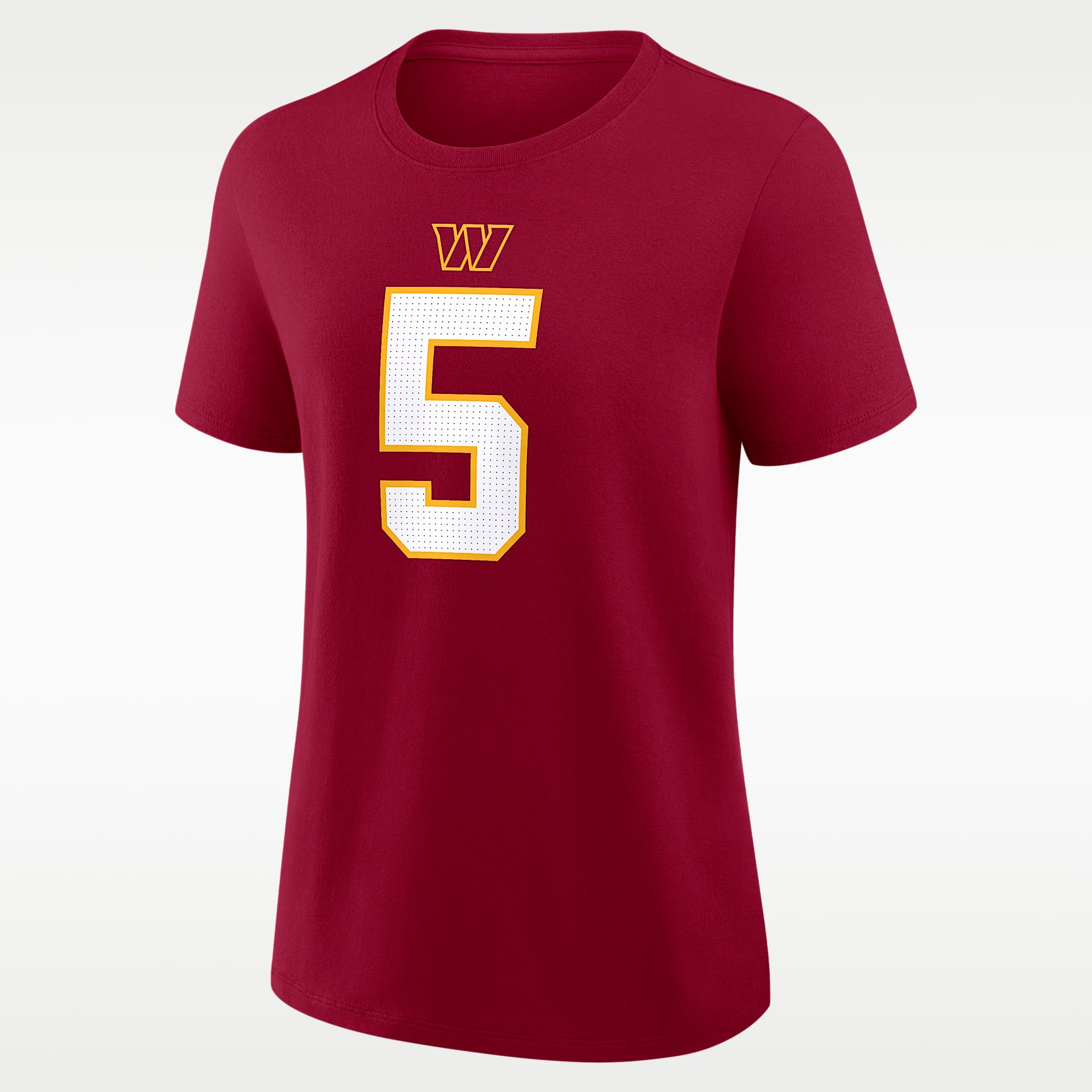 Playera Nike de la NFL para mujer Jayden Daniels Washington Commanders