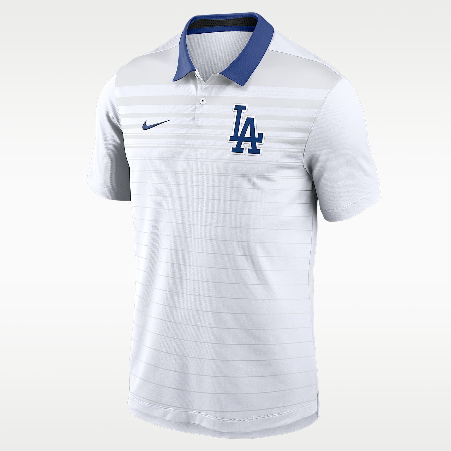 Los Angeles Dodgers Striped Vapor Men's Nike Dri-FIT MLB Polo