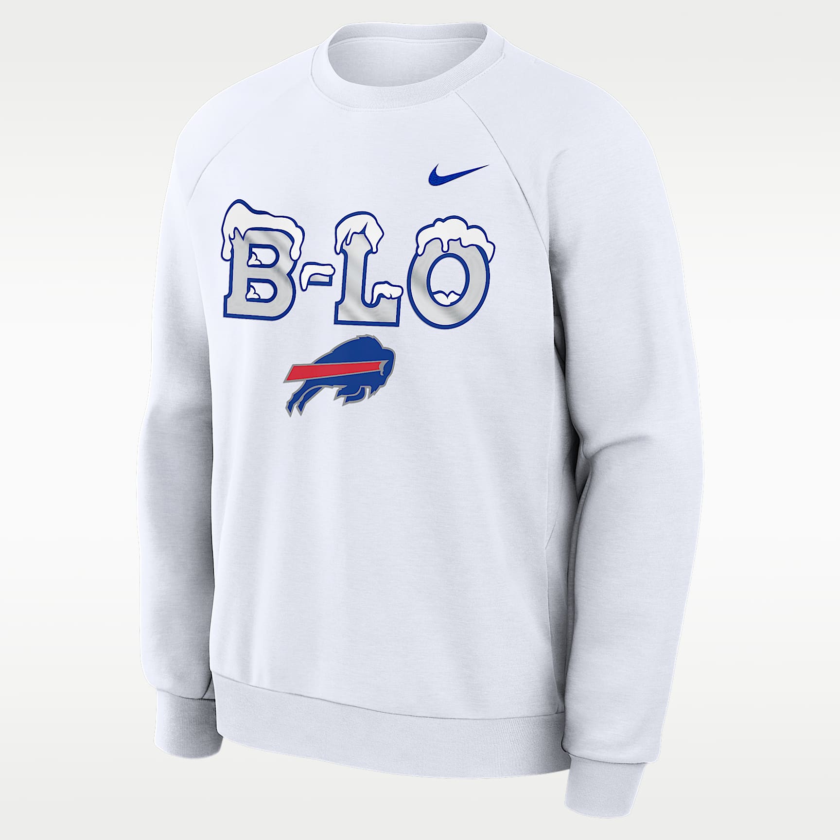 Sudadera de cuello redondo sin cierre Nike Dri-FIT de la NFL para hombre Buffalo Bills Rivalries Collection Primary