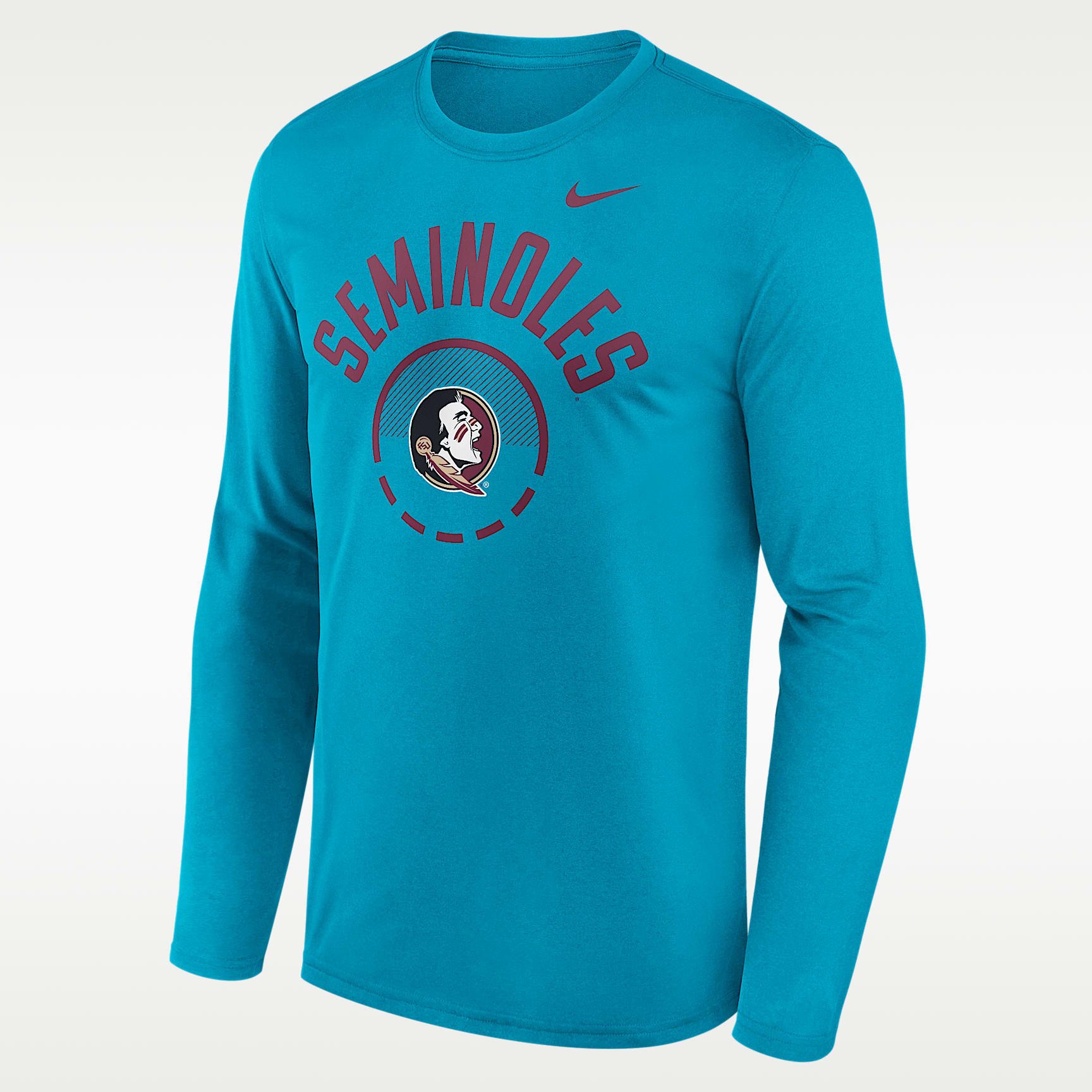 Playera de manga larga universitaria Nike Dri-FIT para hombre Florida State Courtside