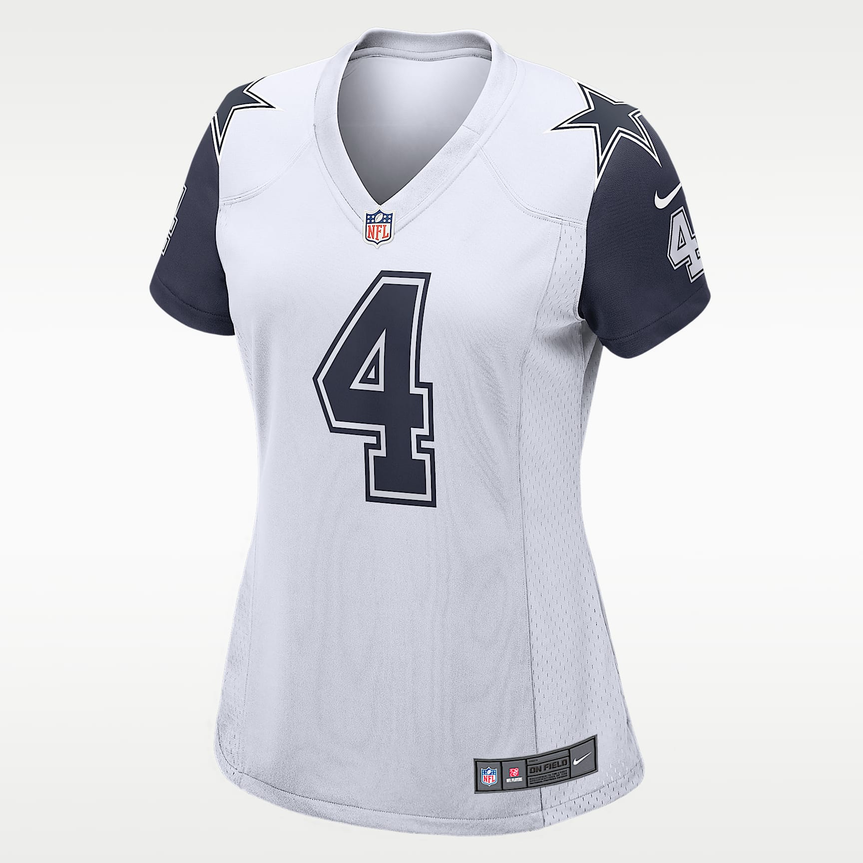 NFL Dallas Cowboys (Dak Prescott) Women's Game Football Jersey