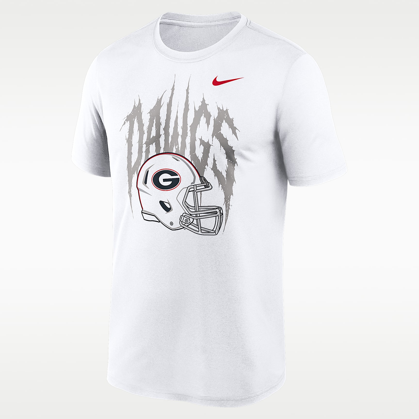 Playera universitaria Nike Dri-FIT para hombre Georgia 2026 White Out Dawgs