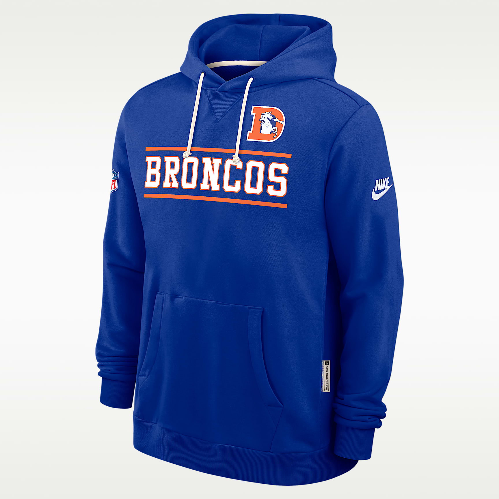 Denver Broncos Alt Standard Issue Men's Nike Dri-FIT NFL Pullover Hoodie