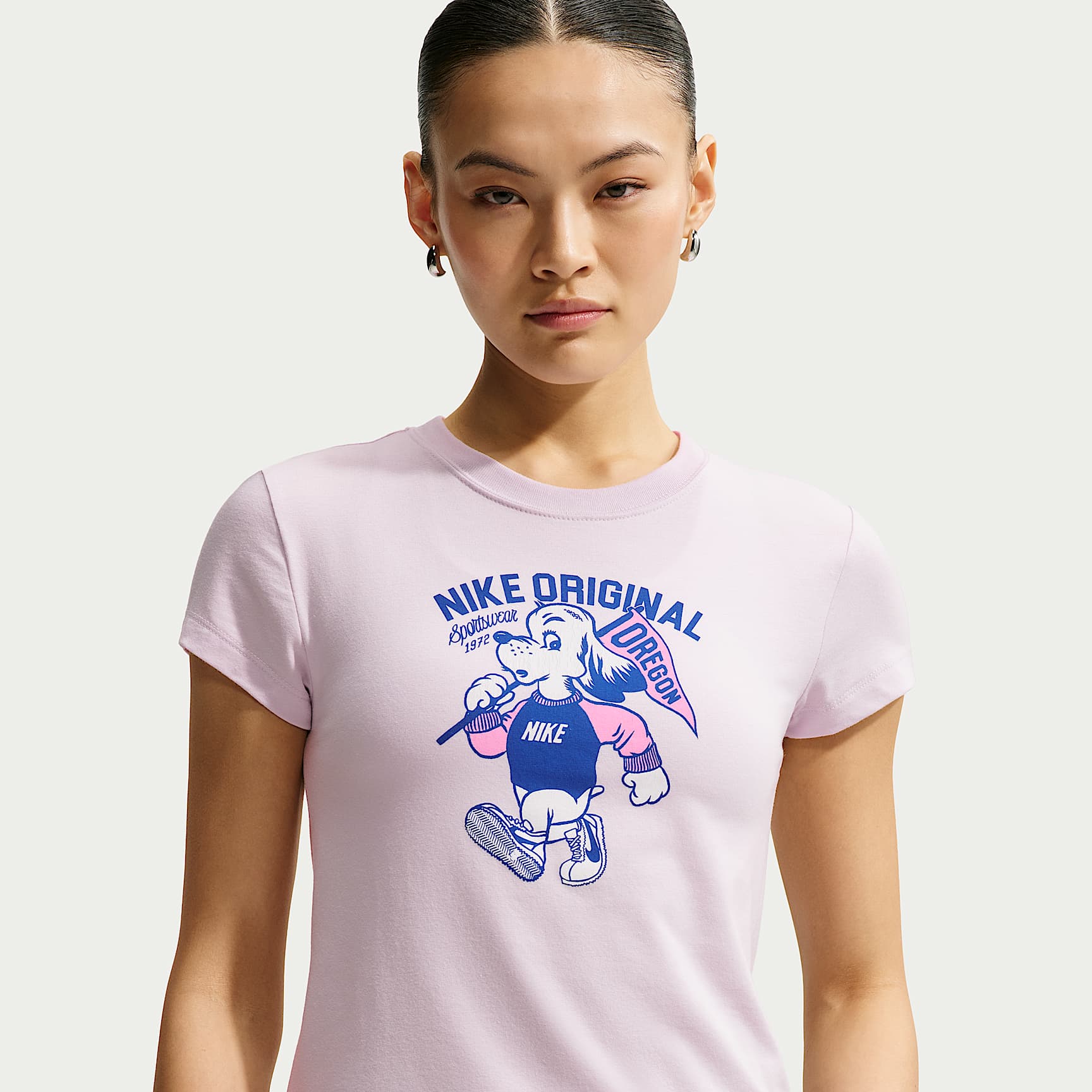 ナイキ スポーツウェア チル ニット ウィメンズ スリム モッドクロップド Tシャツ