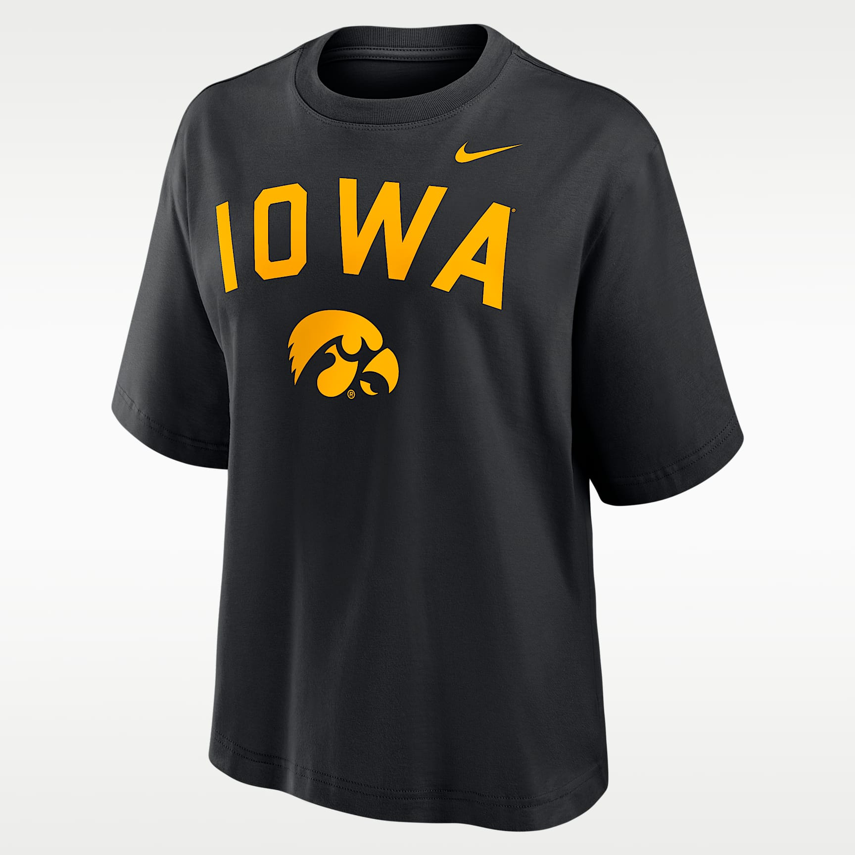 Iowa Arch Over Logo Boxy Women's Nike College T-Shirt