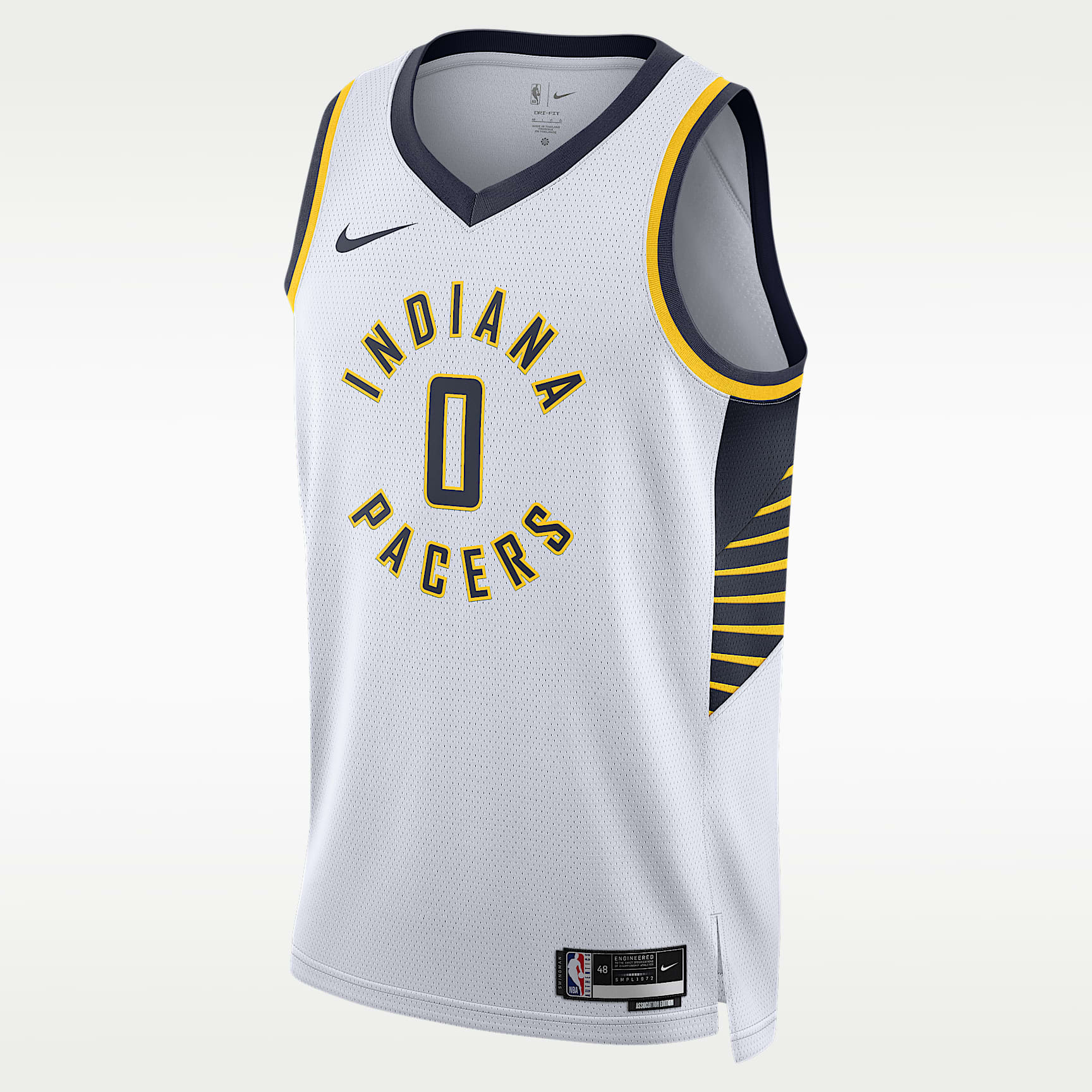 Jersey Nike Dri-FIT Swingman de la NBA para hombre Indiana Pacers Association Edition