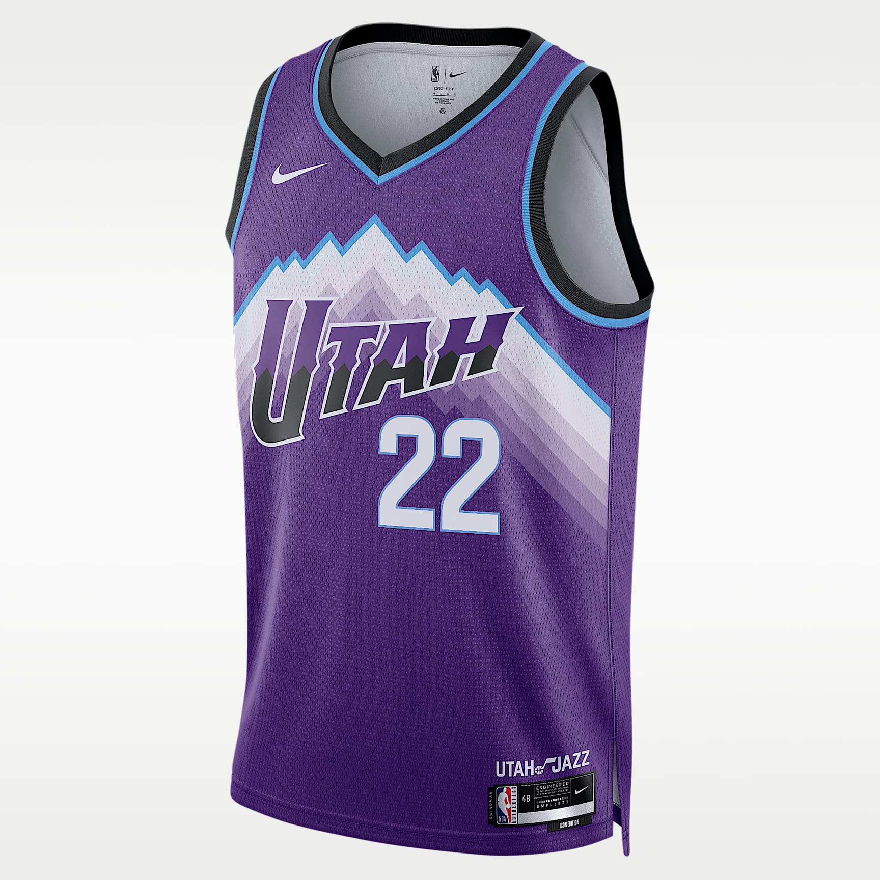 Darryn Peterson Utah Jazz Icon Edition Men's Nike Dri-FIT NBA Swingman Jersey